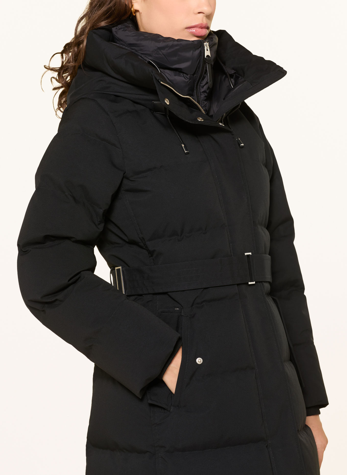 Mackage Daunenmantel SHYLA-NFZ mit herausnehmbarer Blende: SCHWARZ
