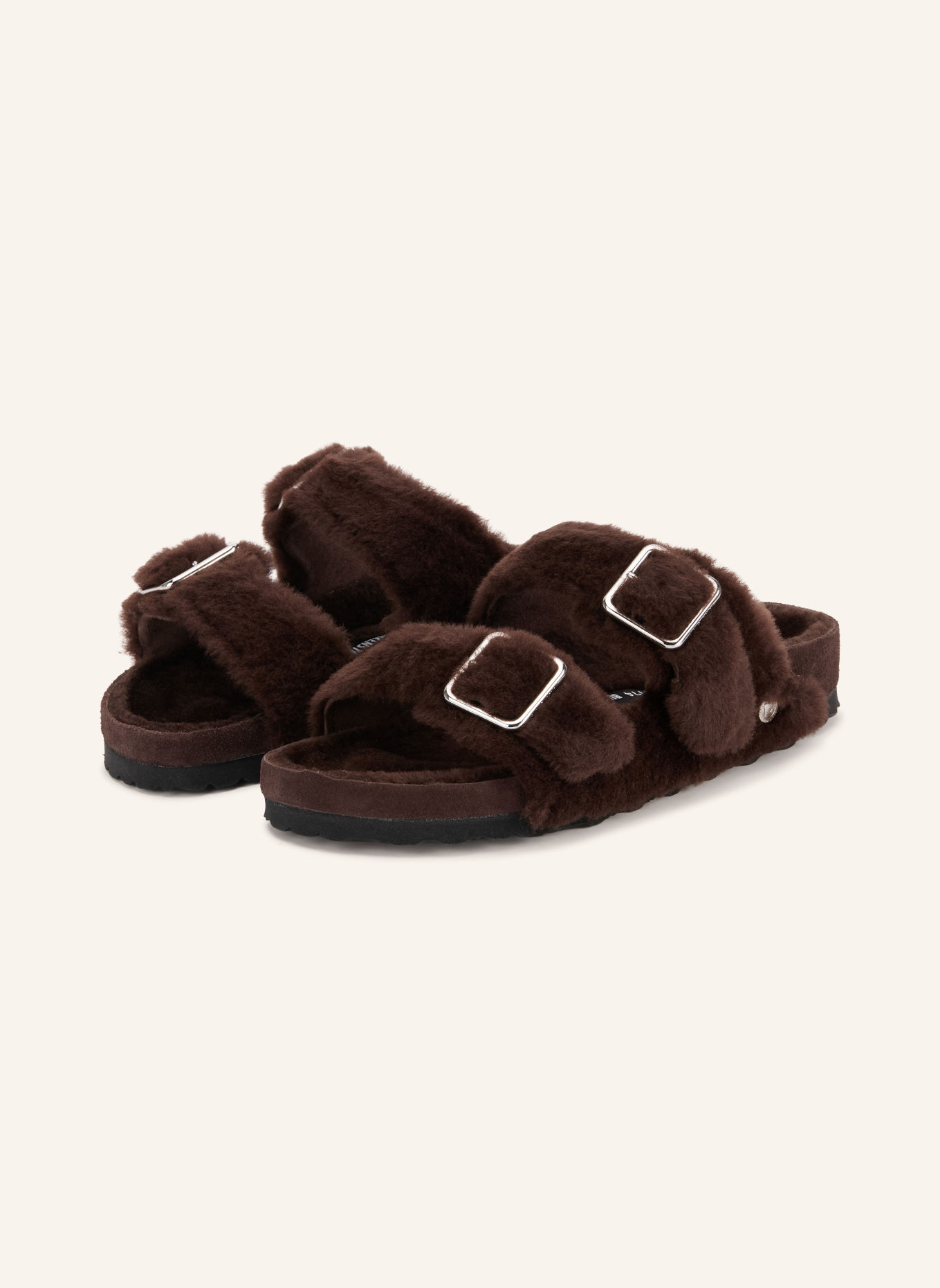 1774 BIRKENSTOCK ARIZONA SHEARLING 1774 Slides: DARK BROWN