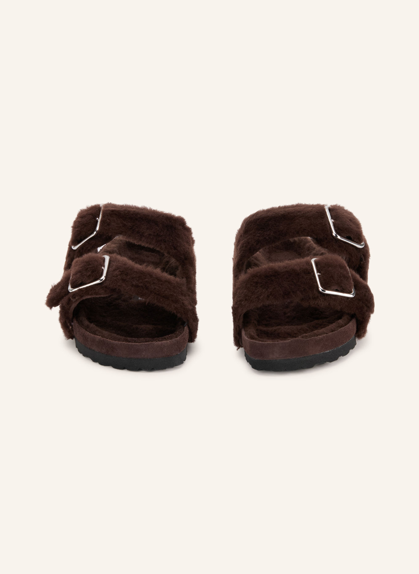 1774 BIRKENSTOCK ARIZONA SHEARLING 1774 Slides: DARK BROWN