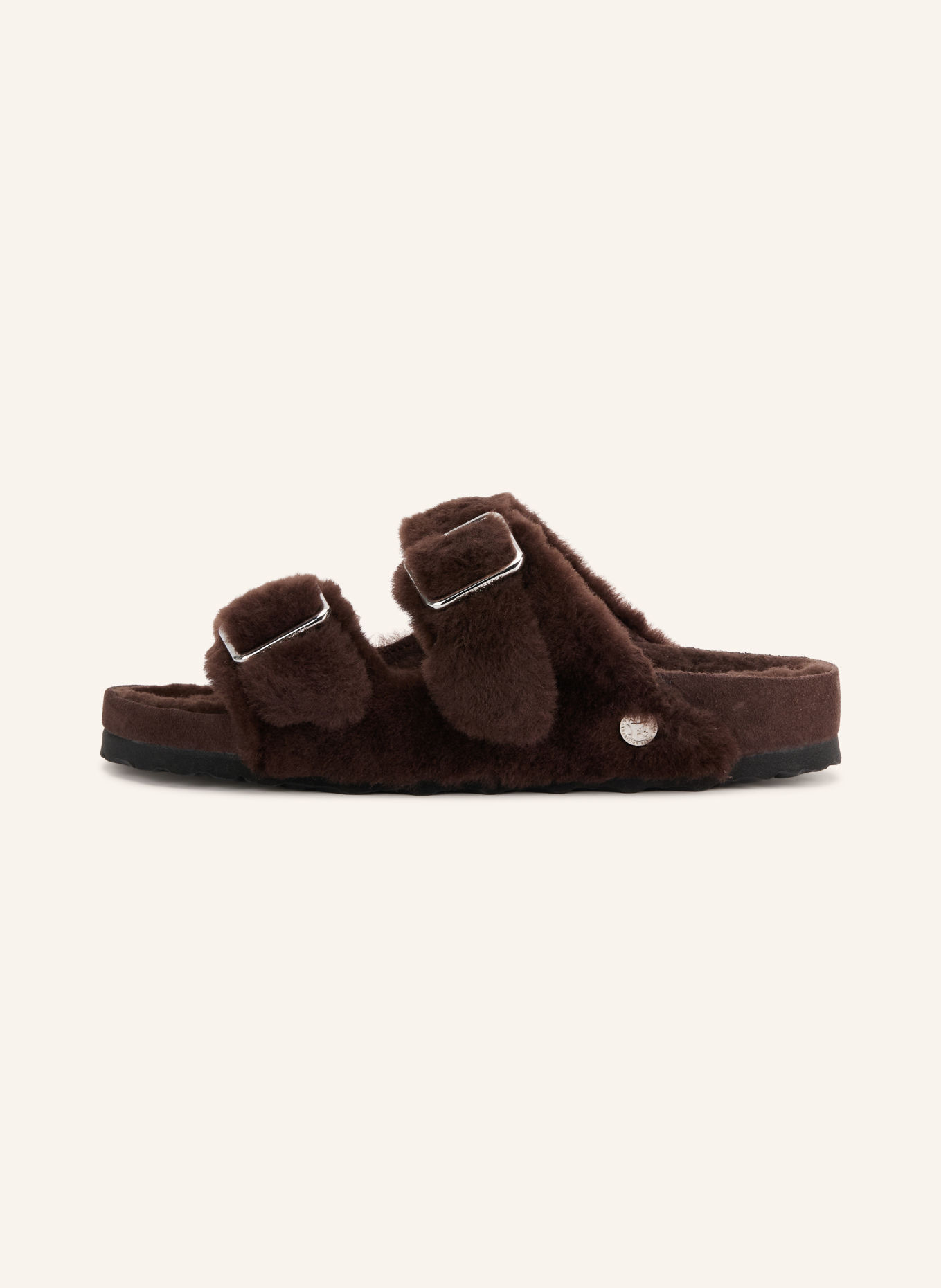1774 BIRKENSTOCK ARIZONA SHEARLING 1774 Slides: DARK BROWN