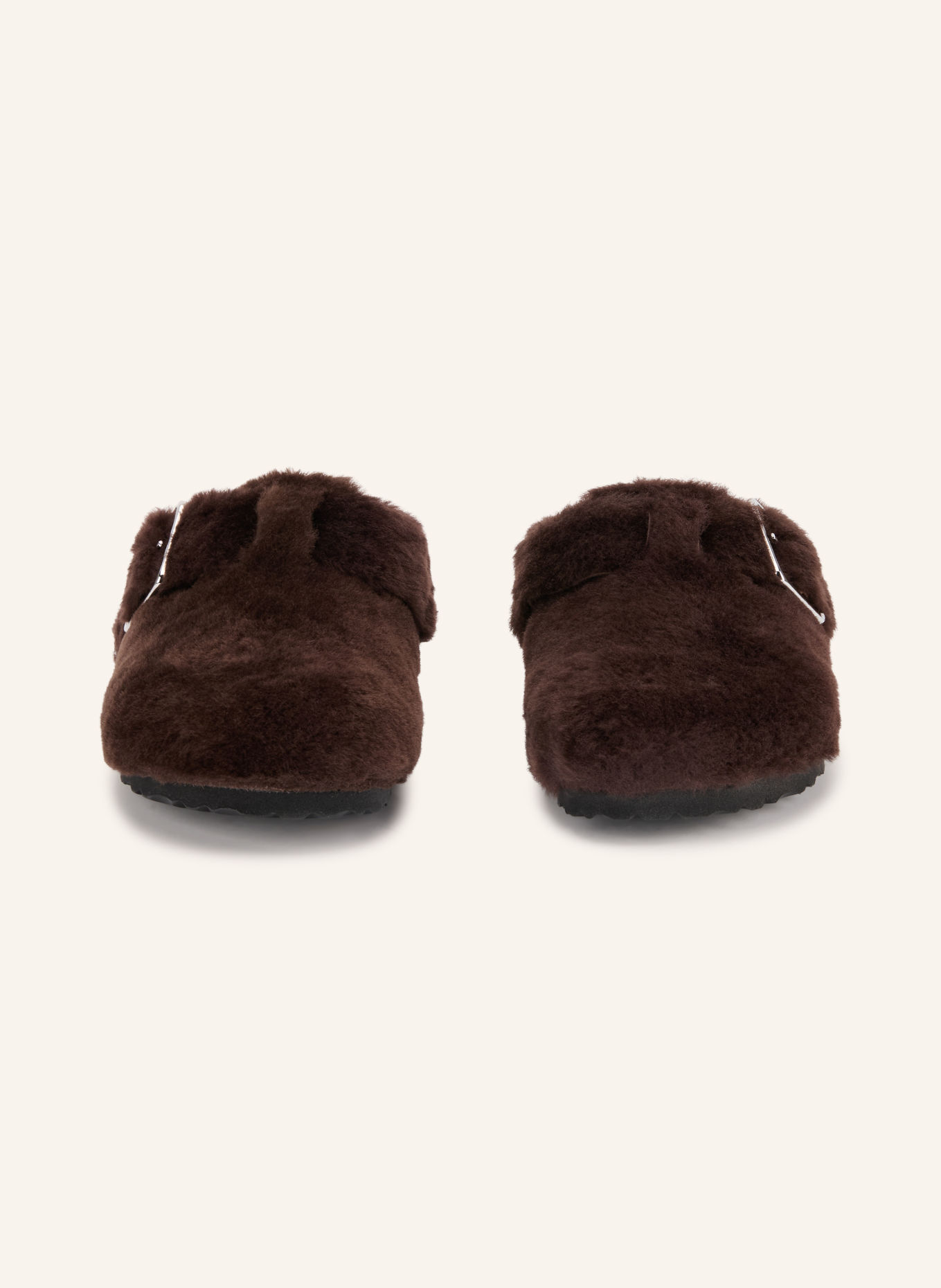 1774 BIRKENSTOCK BOSTON SHEARLING 1774 Slides: DARK BROWN