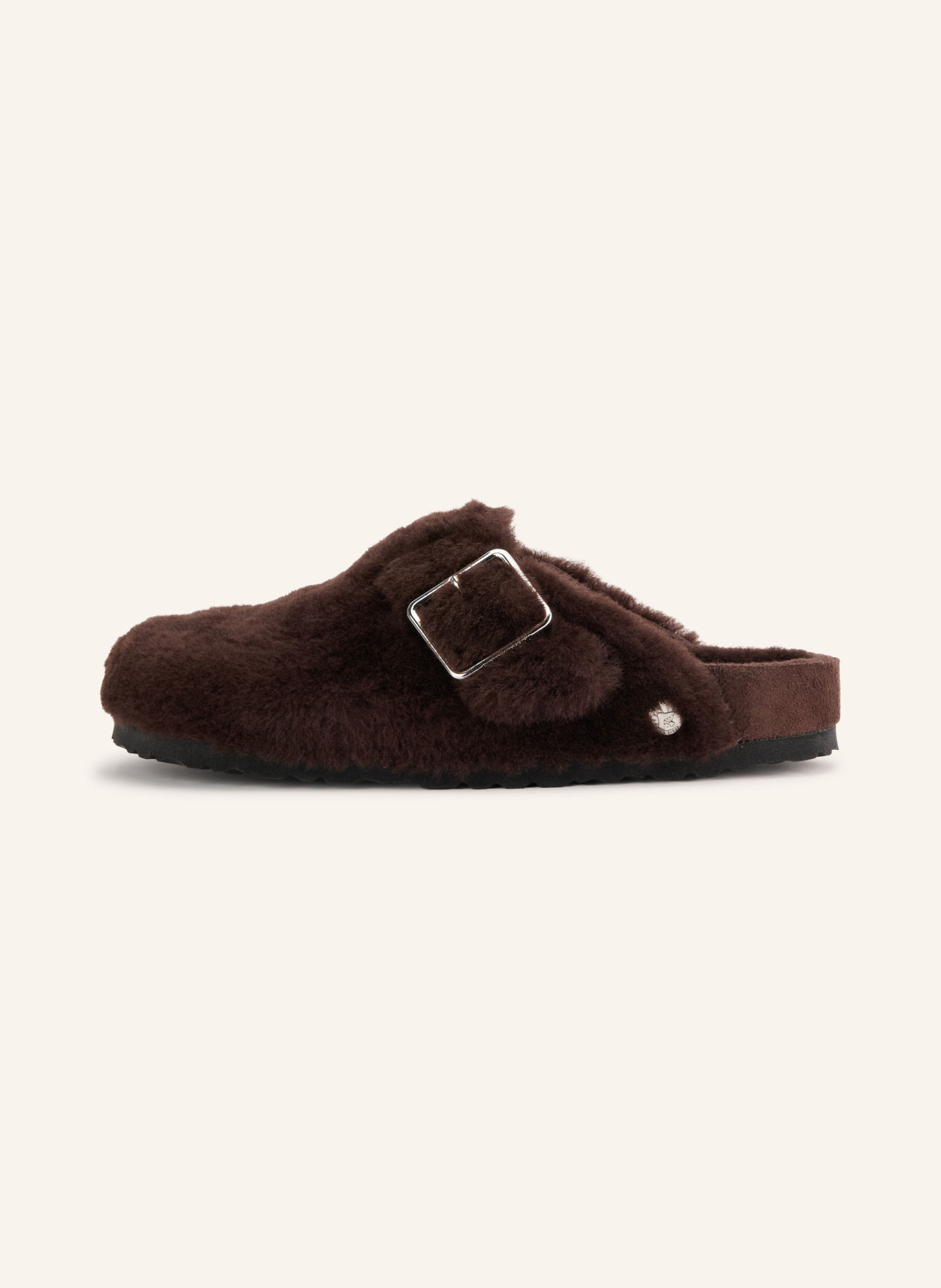 1774 BIRKENSTOCK BOSTON SHEARLING 1774 Slides: DARK BROWN