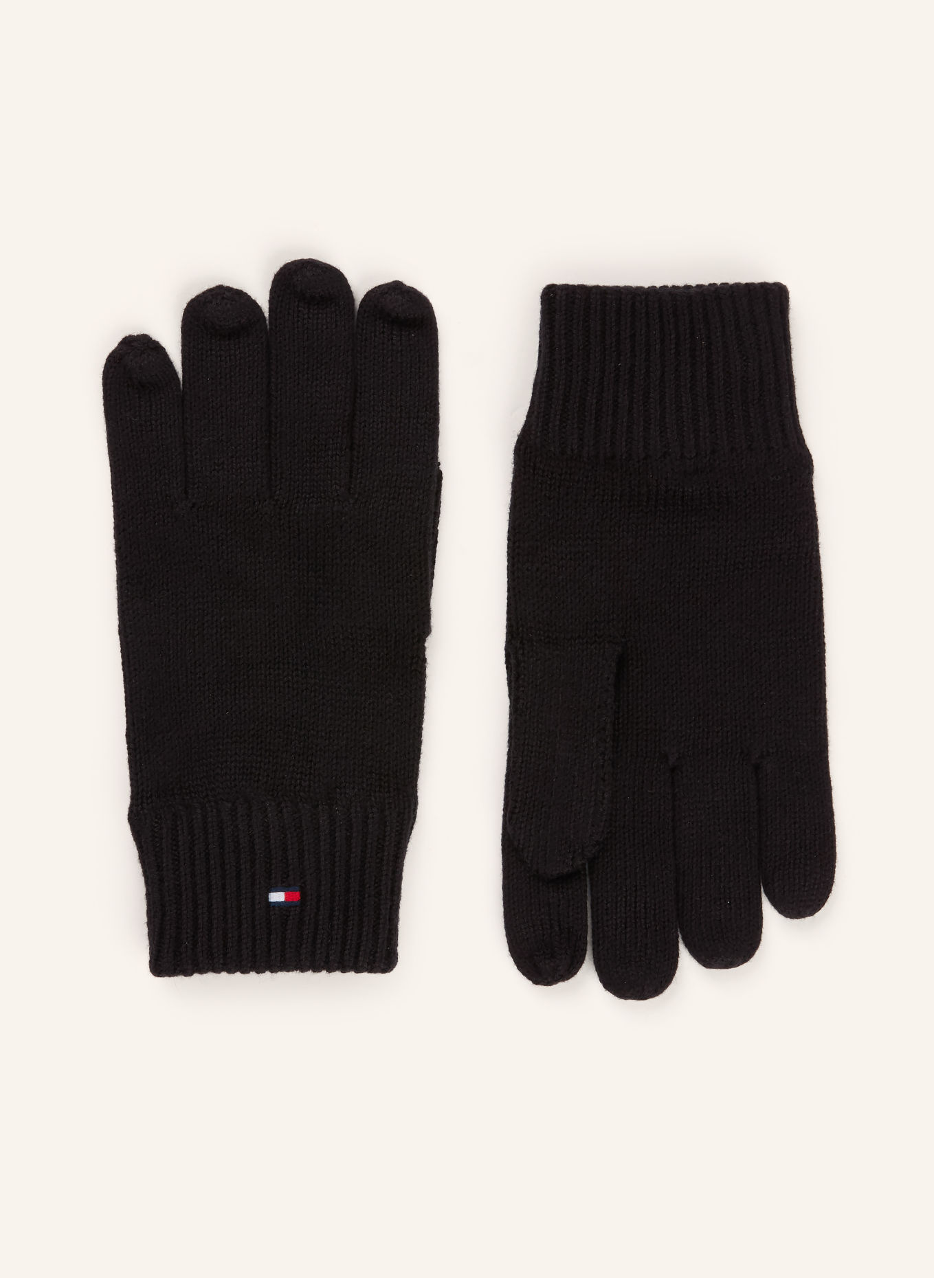 TOMMY HILFIGER Set: Handschoenen en Muts: ZWART