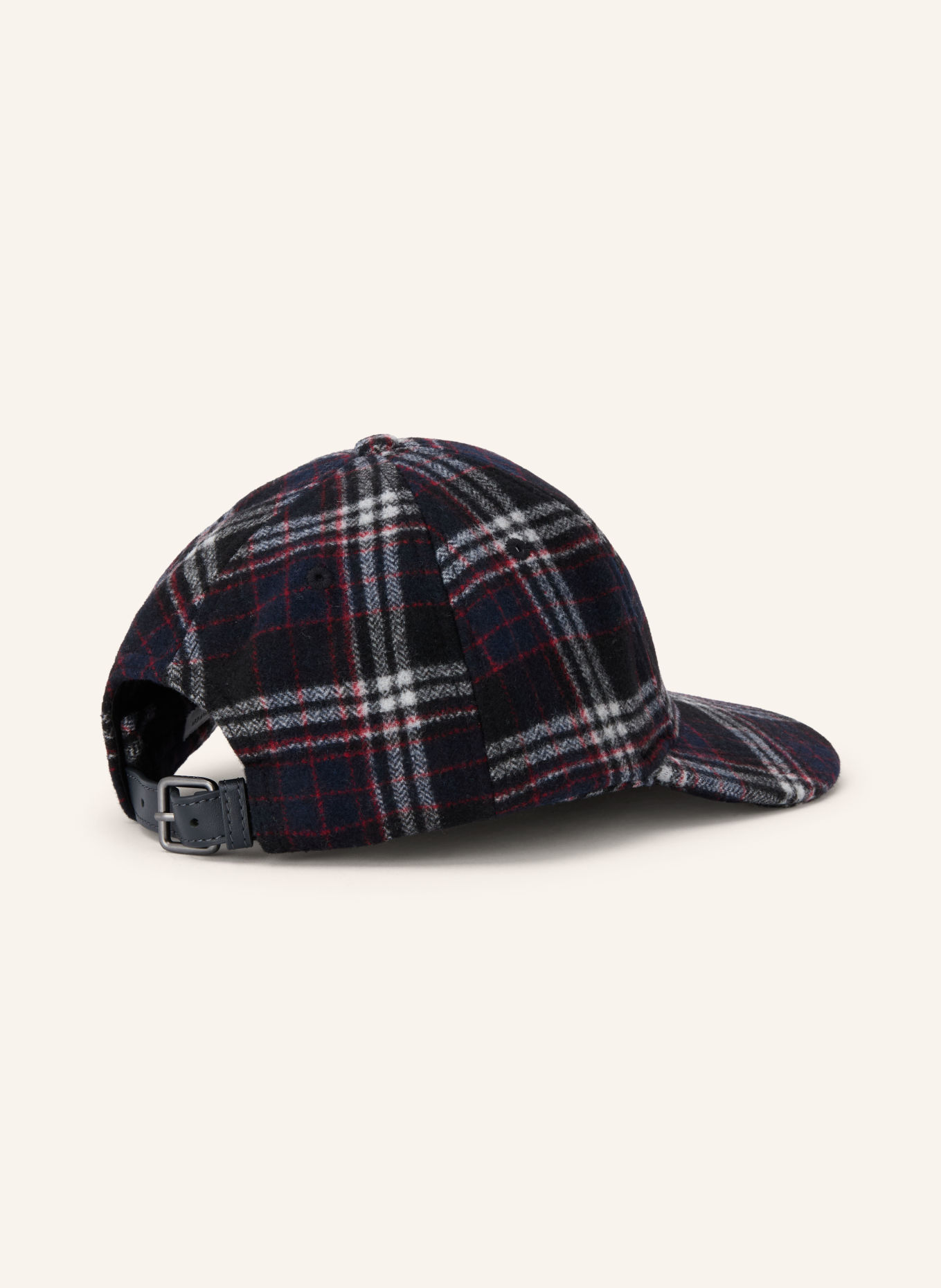 TOMMY HILFIGER Cap: DUNKELBLAU / HELLGRAU / ROT