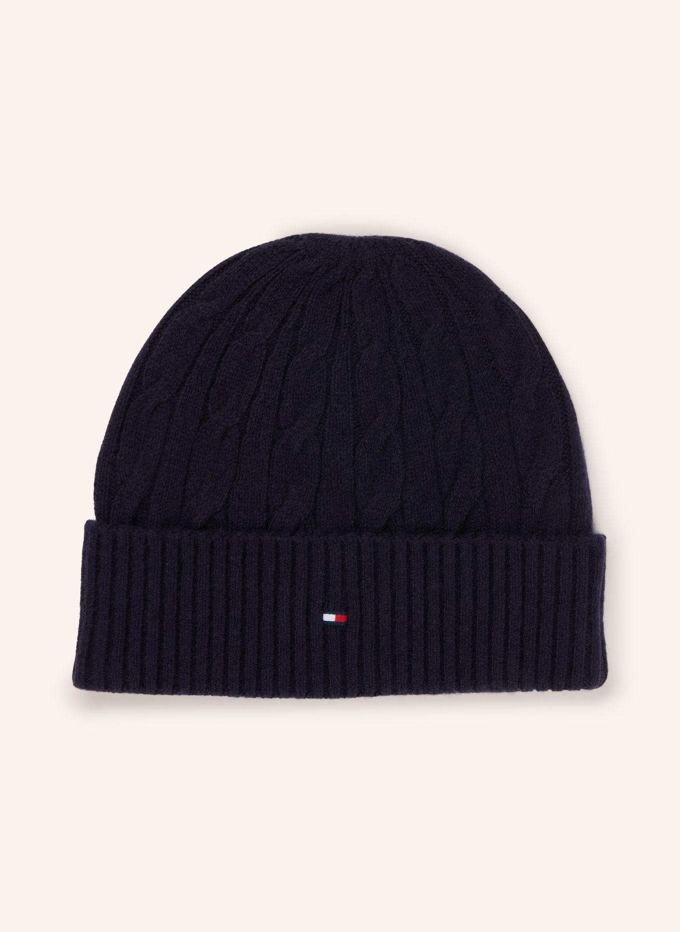 TOMMY HILFIGER Čepice: TMAVĚ MODRÁ