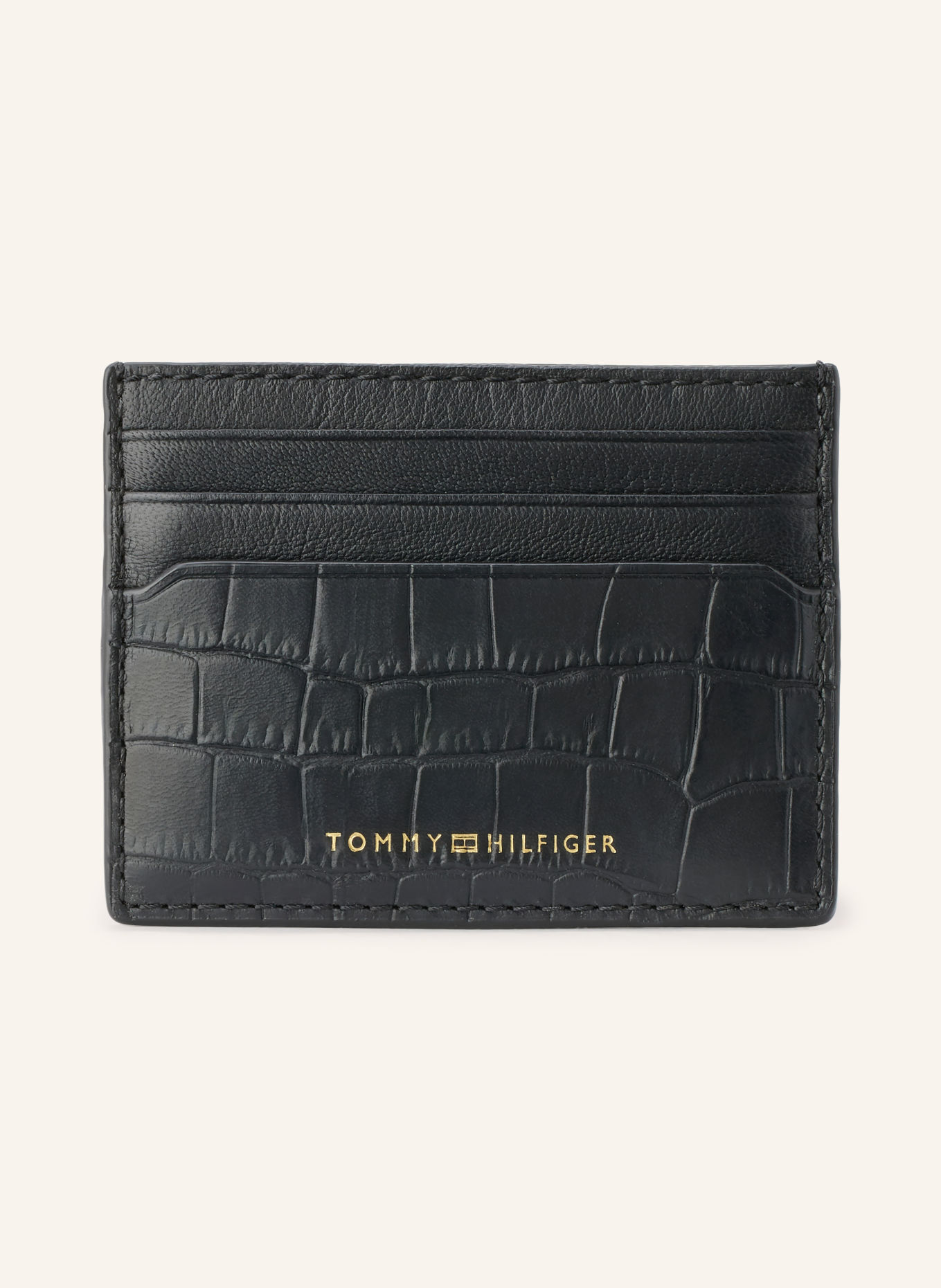 TOMMY HILFIGER Kartenetui: SCHWARZ