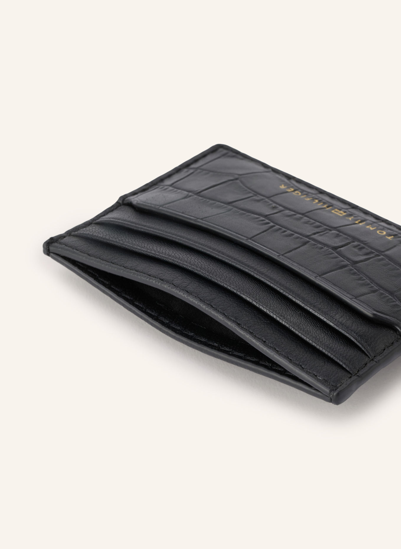TOMMY HILFIGER Kartenetui: SCHWARZ