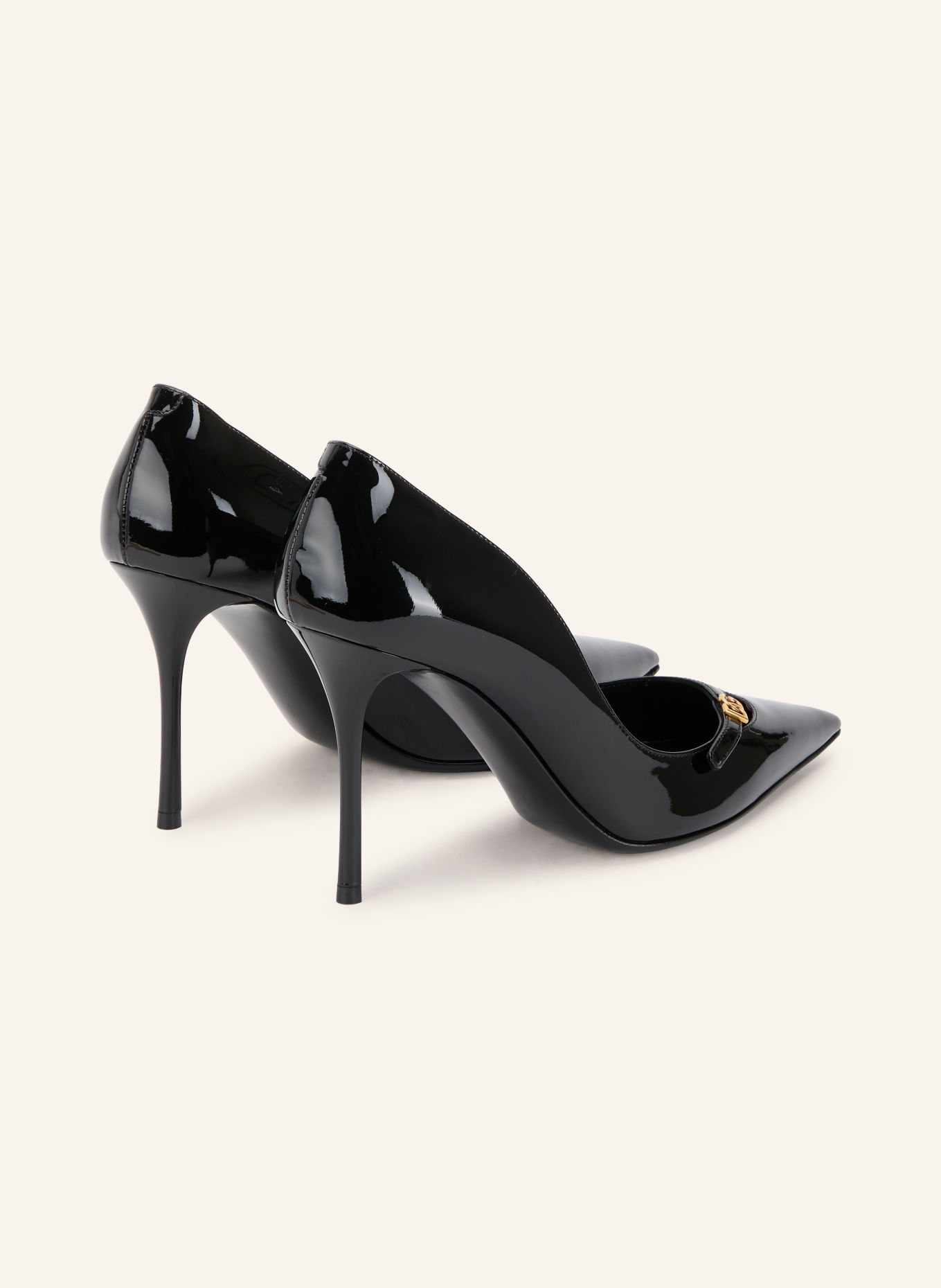 DOLCE & GABBANA Lackpumps: SVART