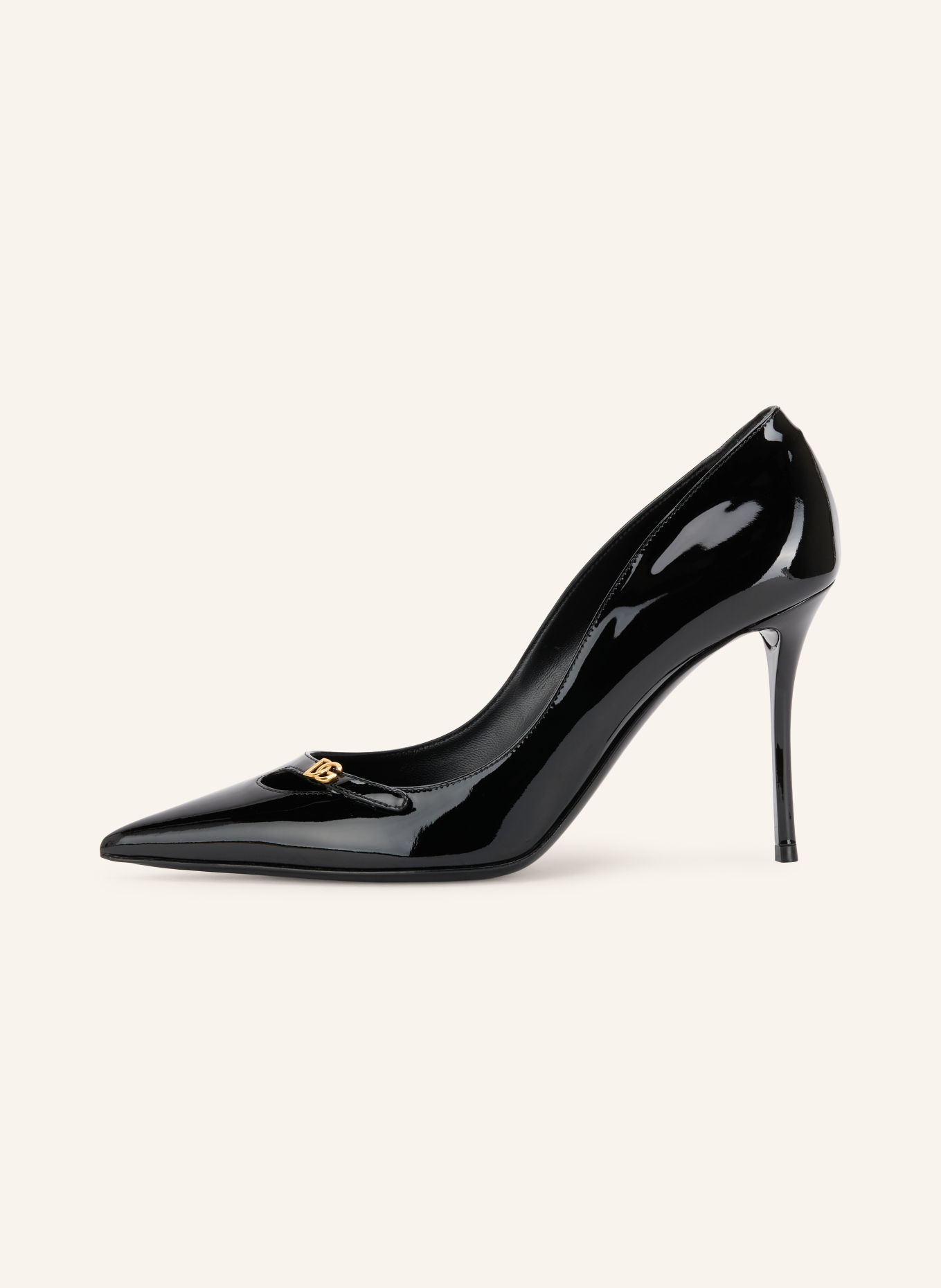 DOLCE & GABBANA Lackpumps: SVART
