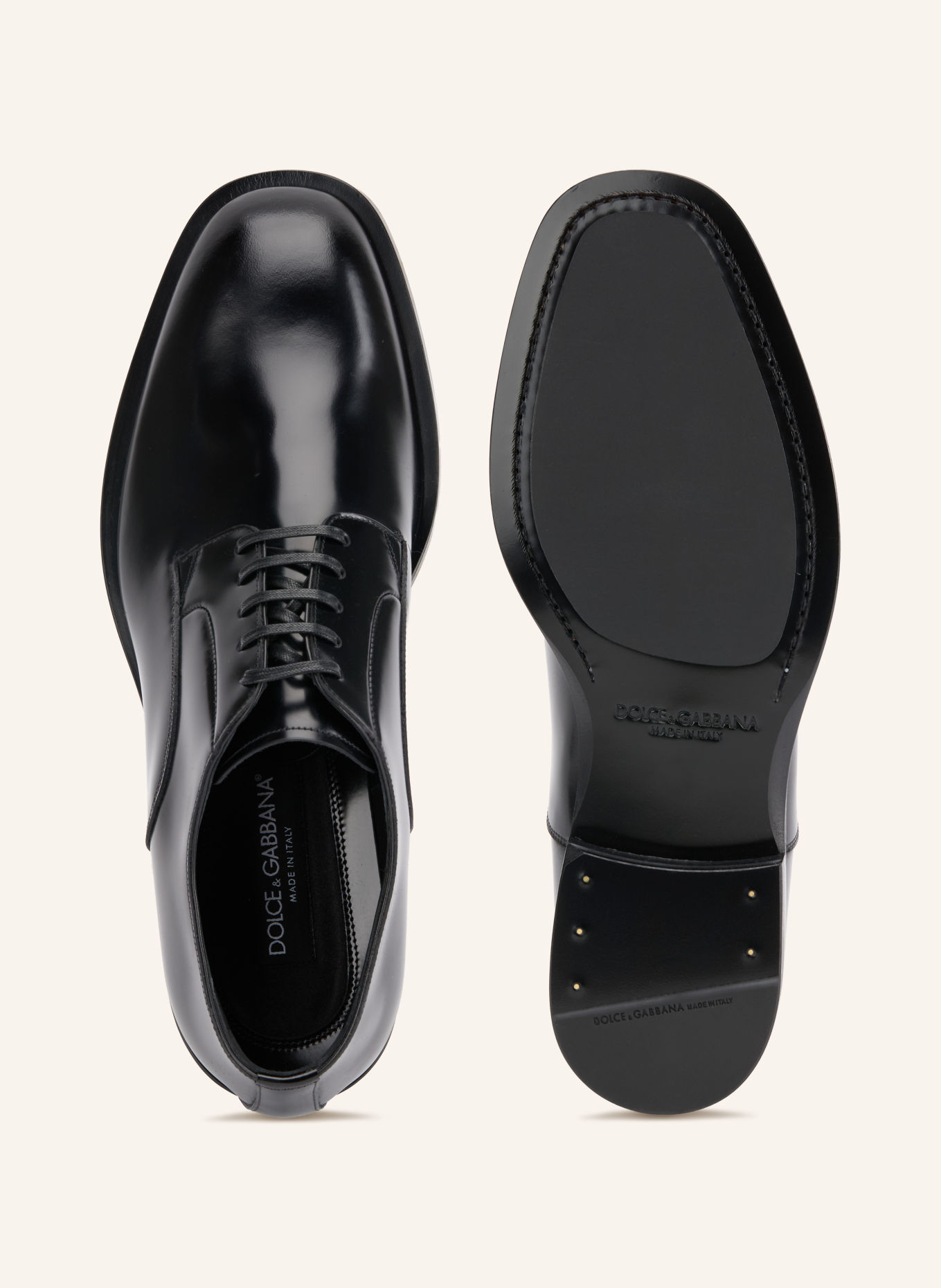 DOLCE & GABBANA Veterschoenen CORSARO: ZWART