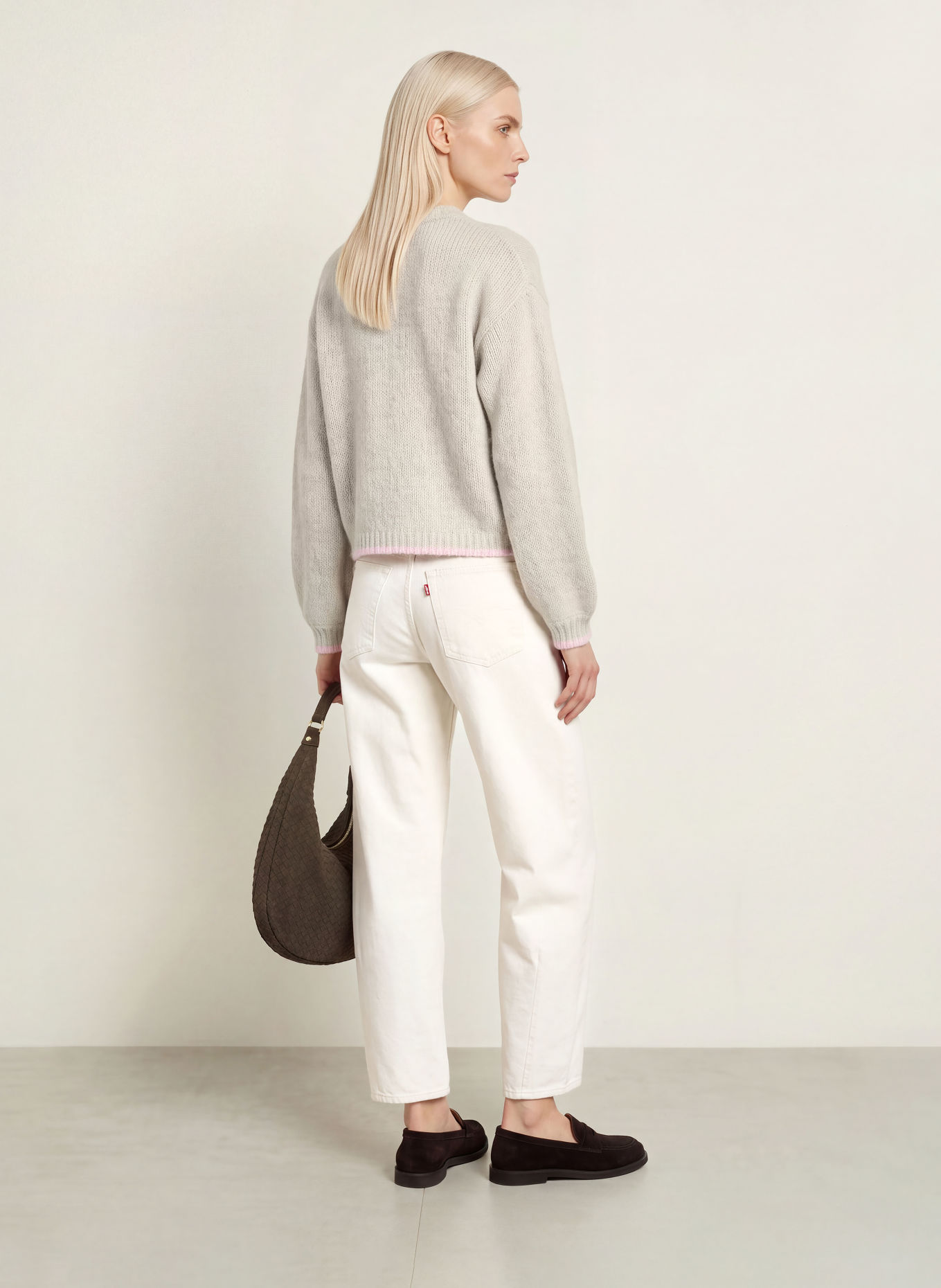 FRIEDA & FREDDIES Strickjacke: CREME / ROSA