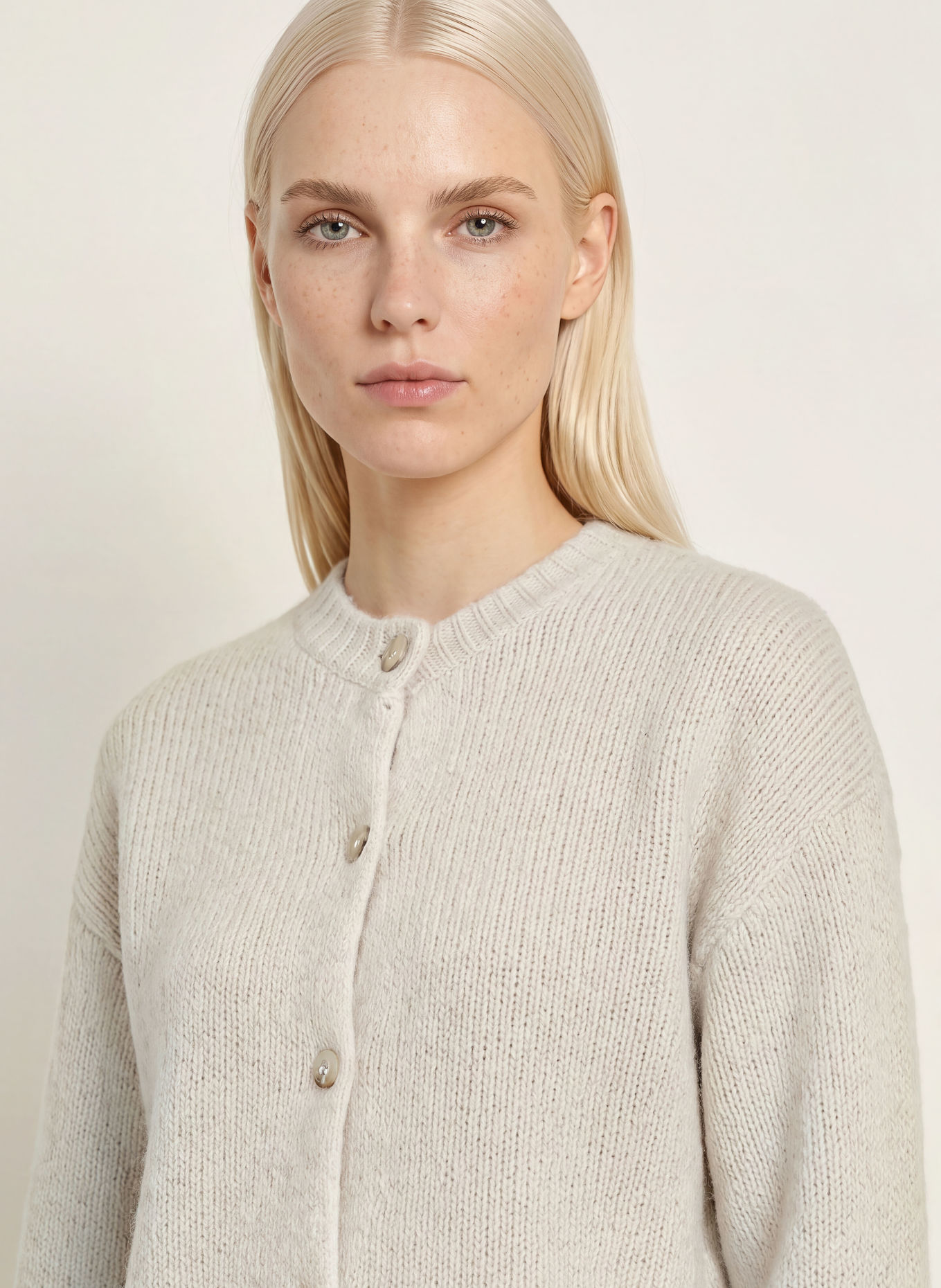 FRIEDA & FREDDIES Strickjacke: CREME / ROSA