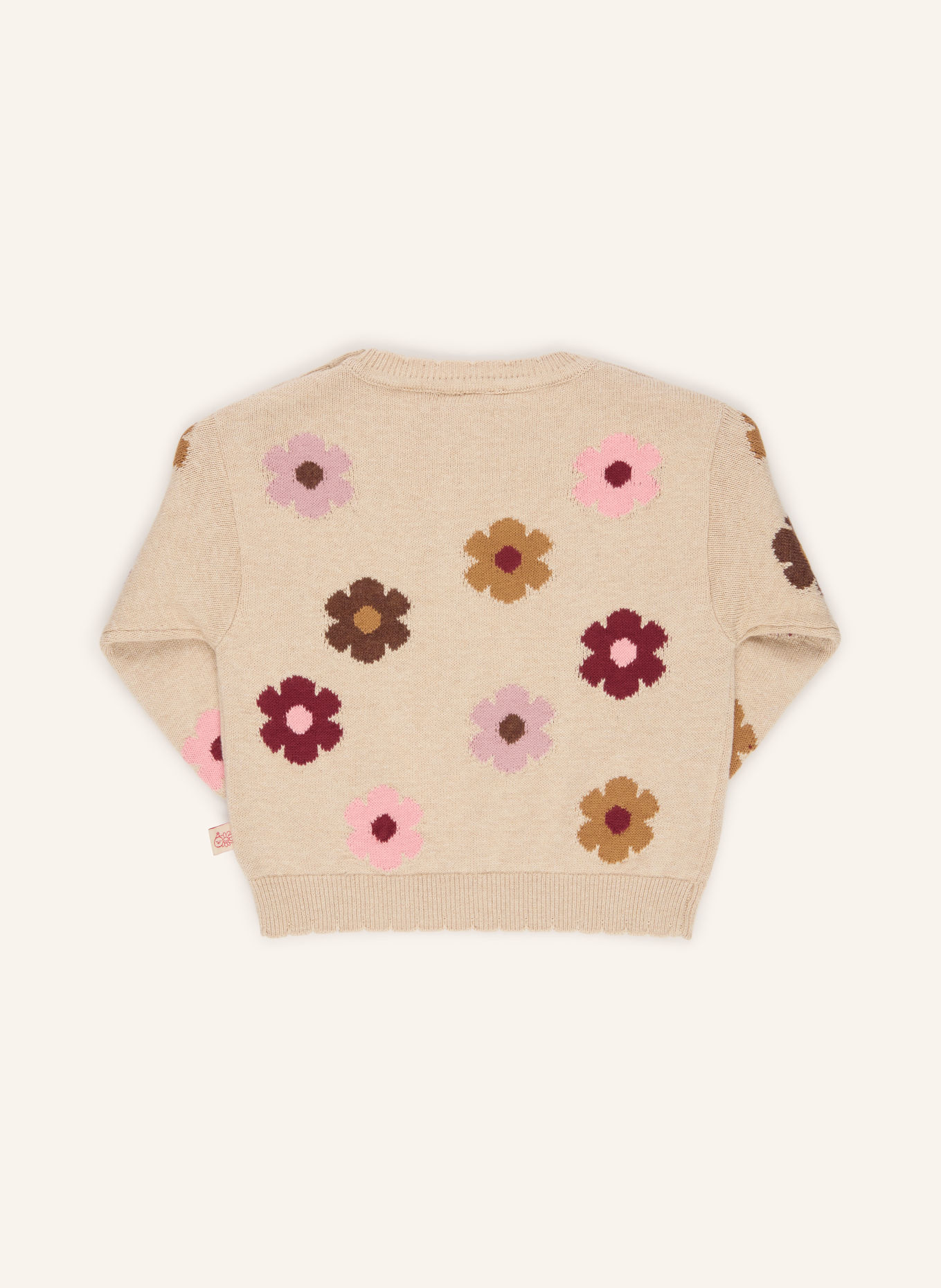 HUST and CLAIRE Pull HCPUSLE FLOWER: BEIGE / ROSÉ / ROUGE FONCÉ