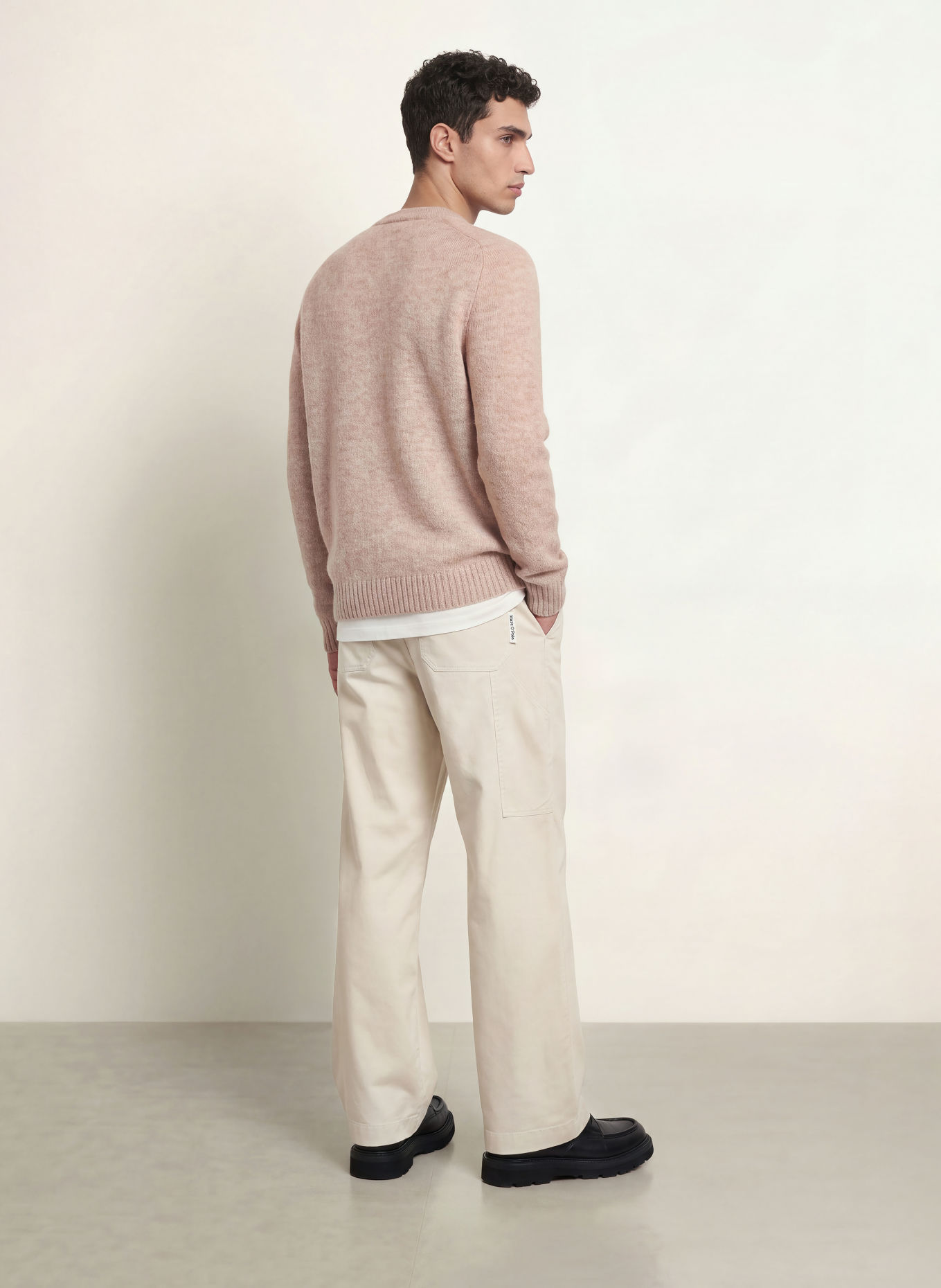 MOS MOSH Gallery MMGCARLOS Sweater with Alpaca: BEIGE