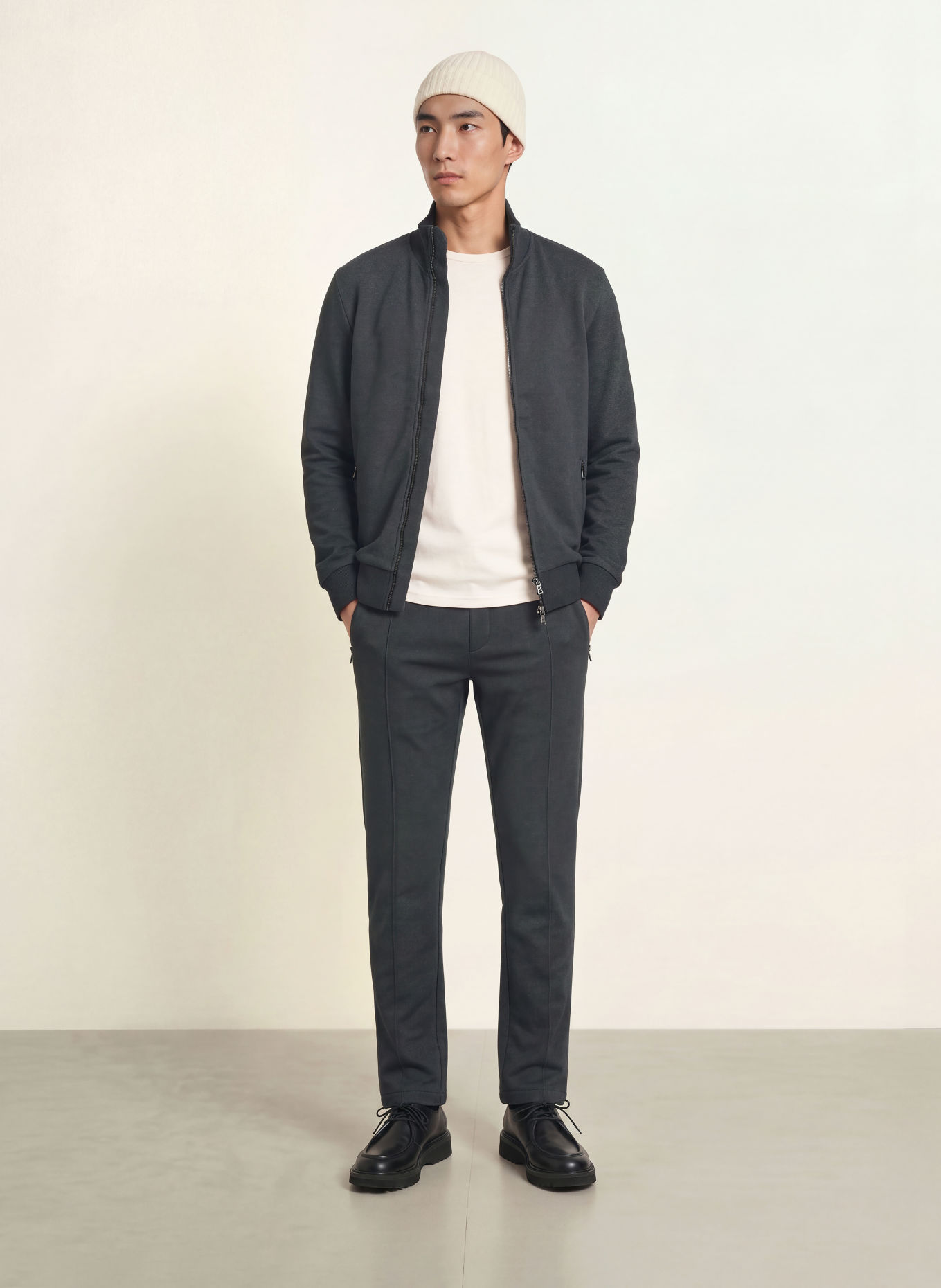 BOGNER Sweatjacke WINSTON: DUNKELGRAU