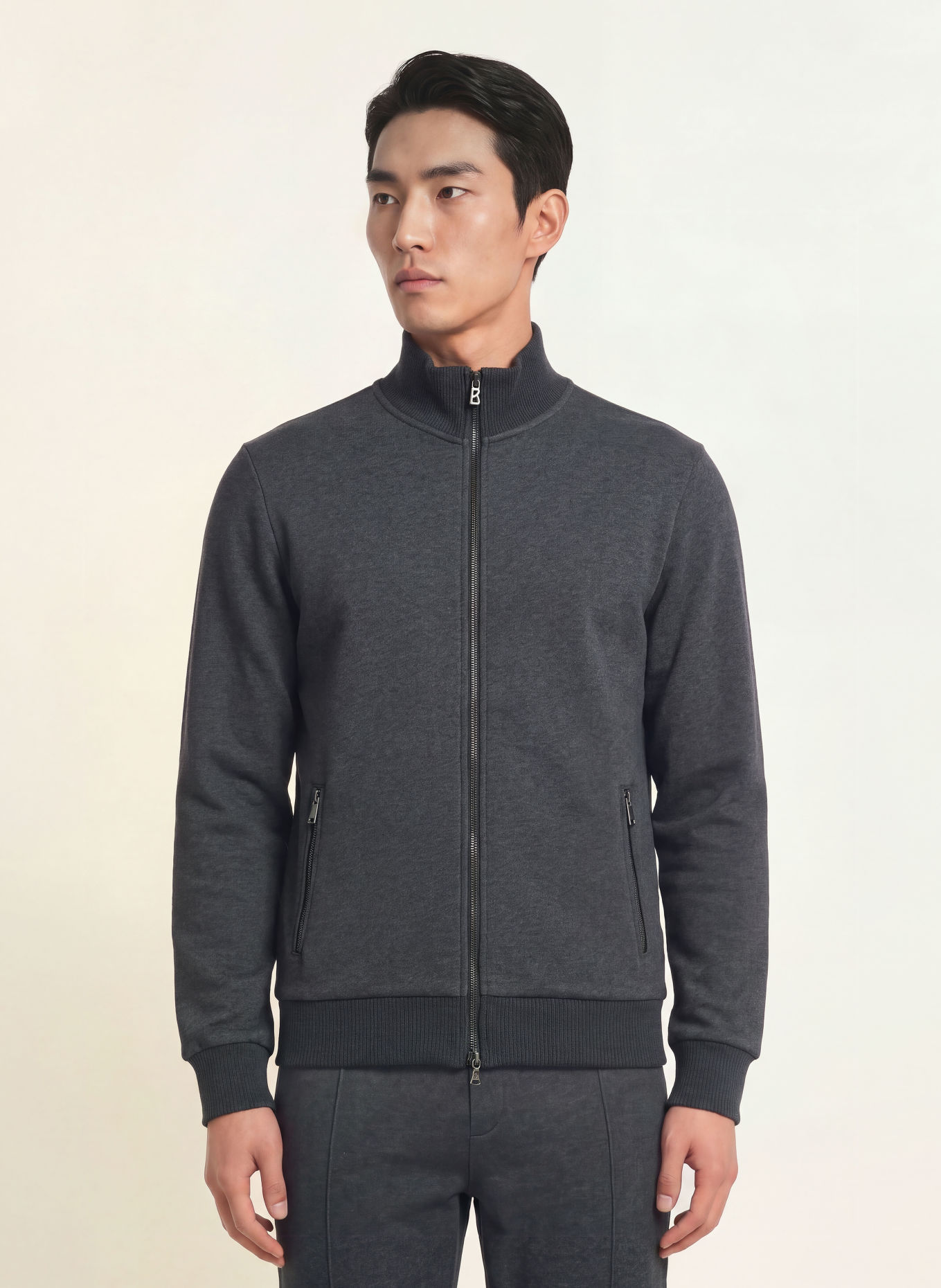 BOGNER Sweatjacke WINSTON: DUNKELGRAU