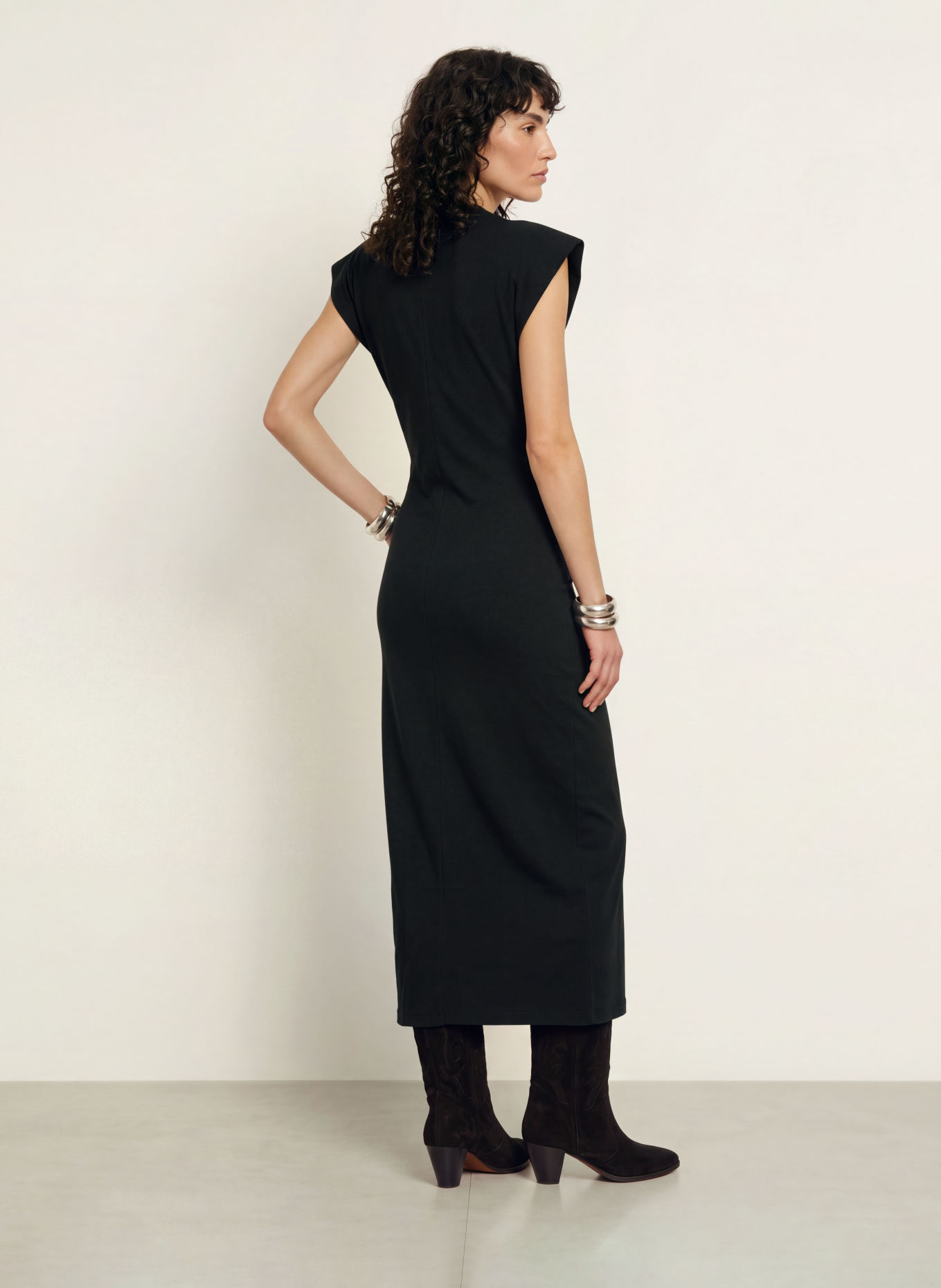 MARANT ÉTOILE Jerseykleid NADELA: SCHWARZ