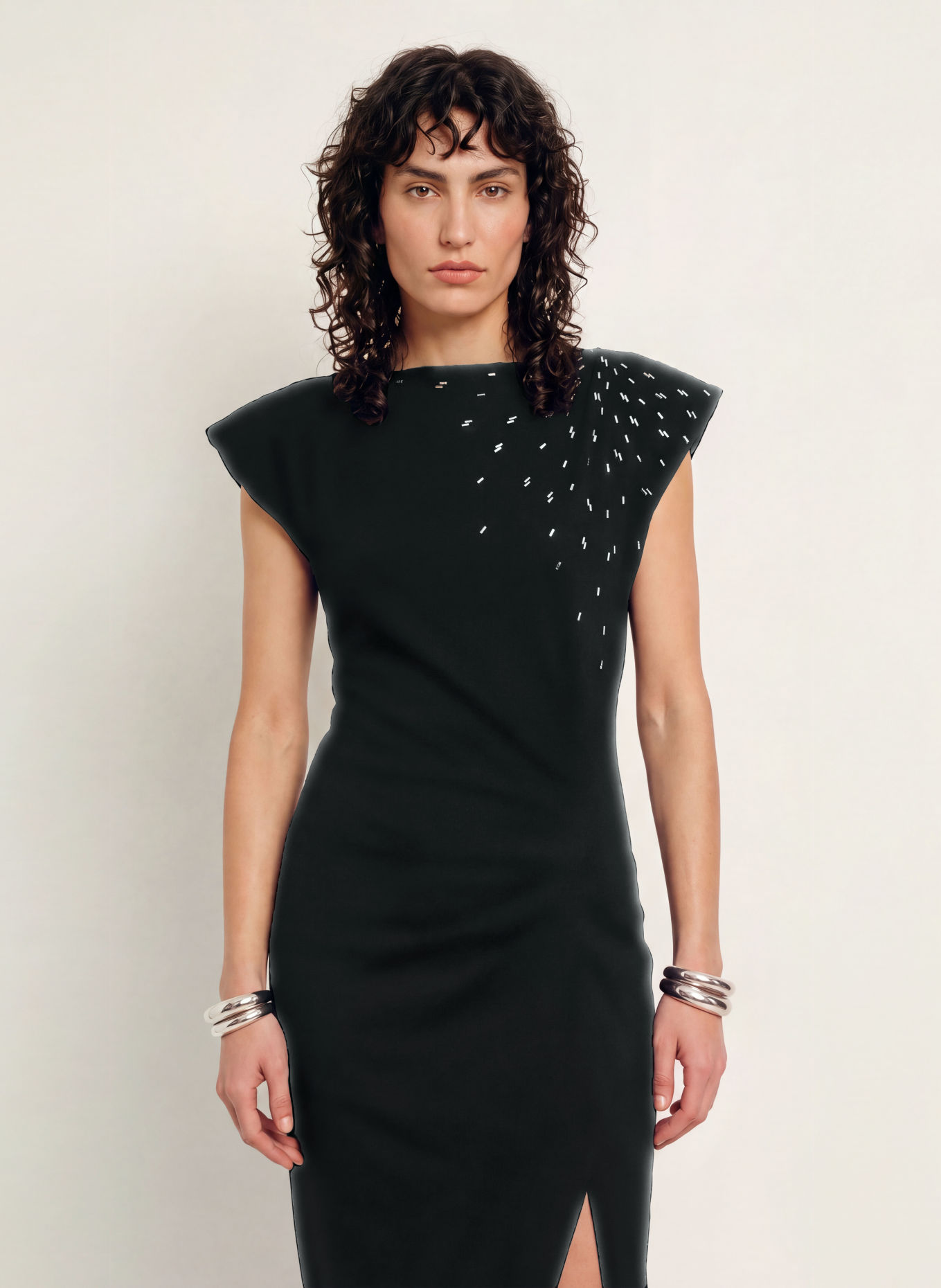 MARANT ÉTOILE Jerseykleid NADELA: SCHWARZ