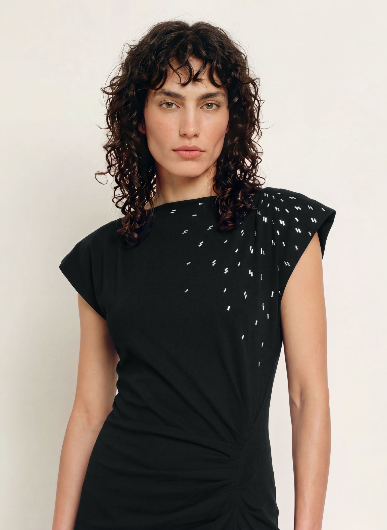 MARANT ÉTOILE Jerseykleid NADELA: SCHWARZ