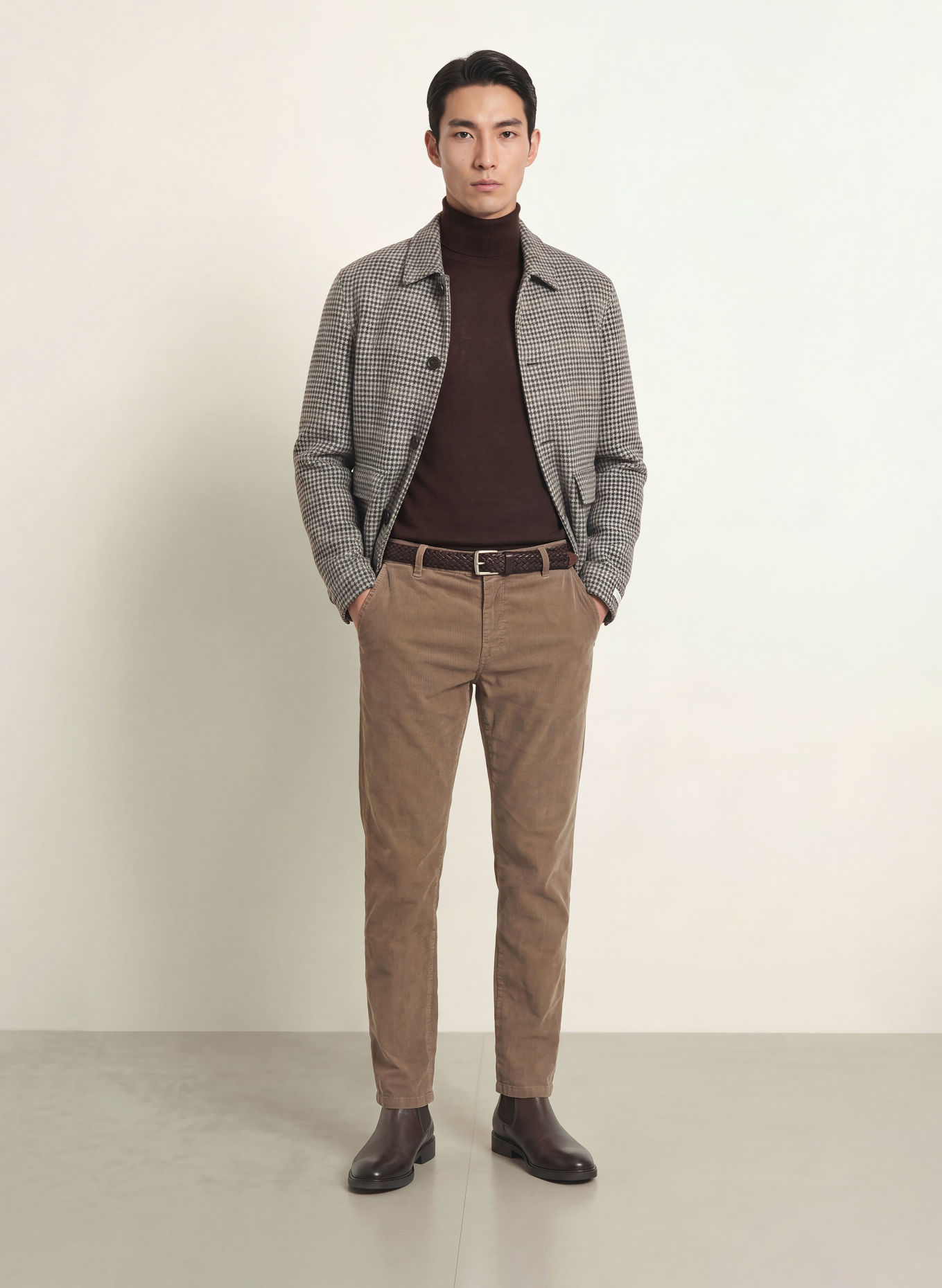 BOGNER Cordchino RILEY-G6 Regular Fit: HELLBRAUN