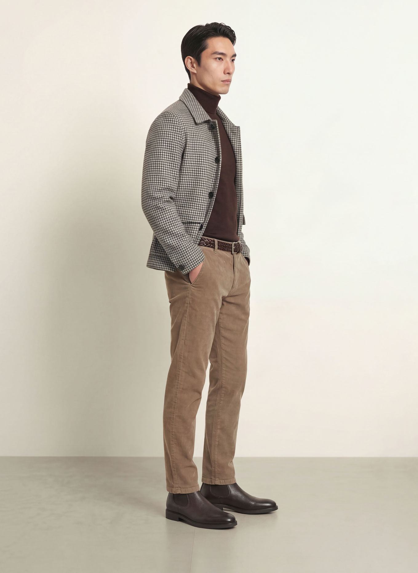BOGNER Cordchino RILEY-G6 Regular Fit: HELLBRAUN