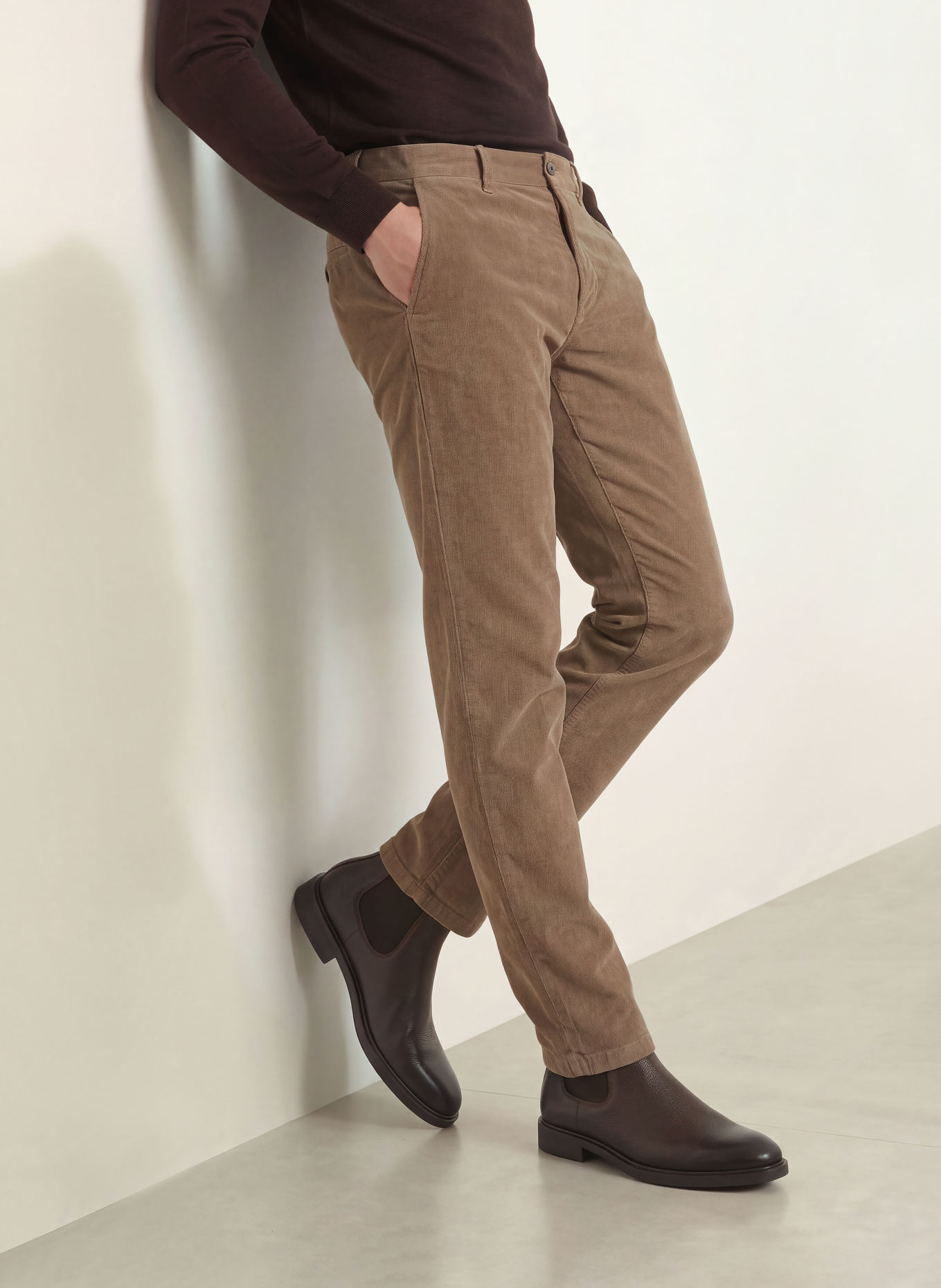 BOGNER Cordchino RILEY-G6 Regular Fit: HELLBRAUN