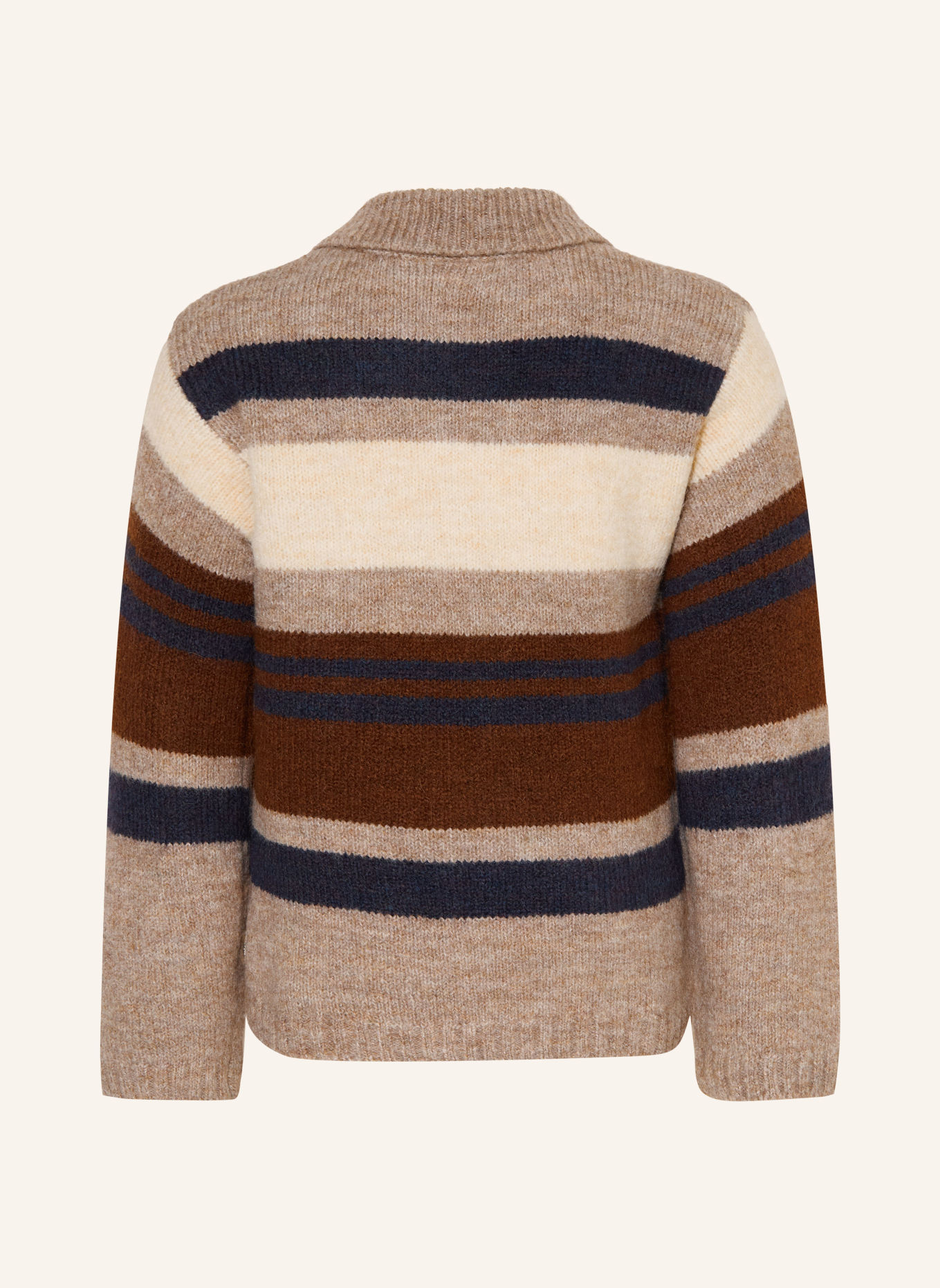 HUST and CLAIRE Polo en maille HCPELLE: MARRON CLAIR / MARRON FONCÉ / BLEU FONCÉ