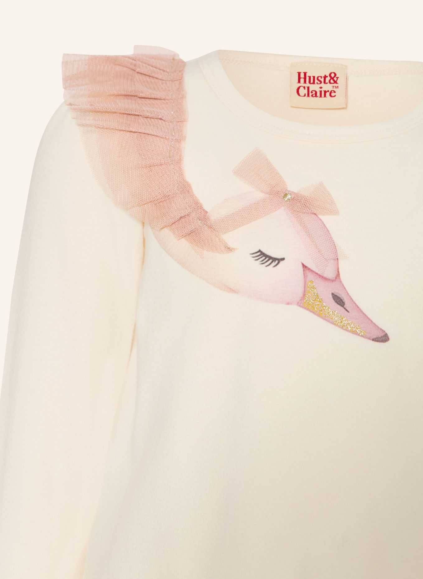 HUST and CLAIRE Longsleeve HCALMA: CREME