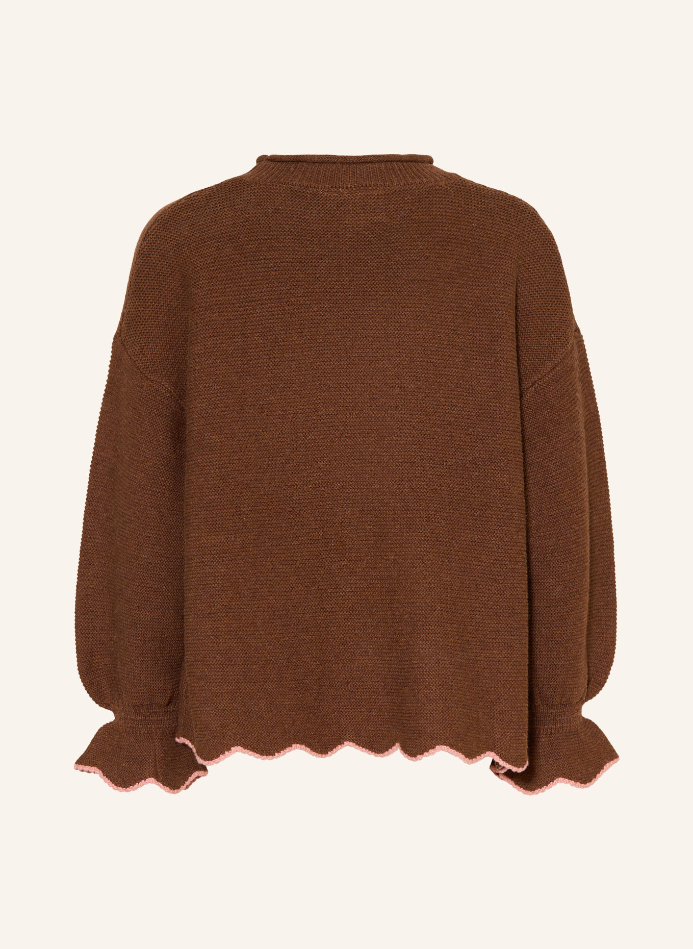 HUST and CLAIRE Pullover HCCHARLOTTE: DUNKELBRAUN / ROSA / BEIGE