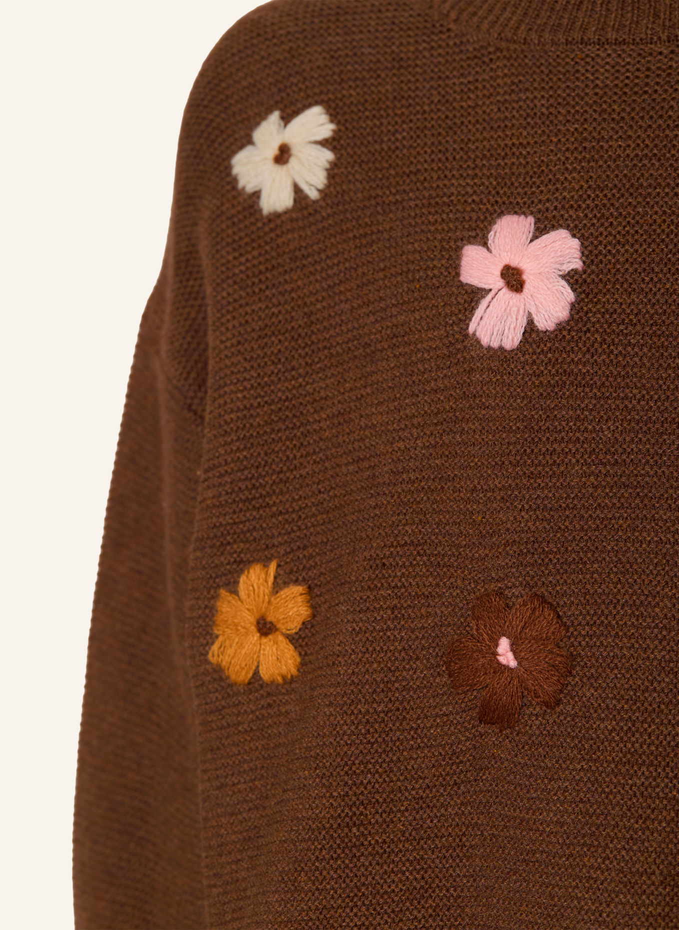 HUST and CLAIRE Pullover HCCHARLOTTE: DUNKELBRAUN / ROSA / BEIGE