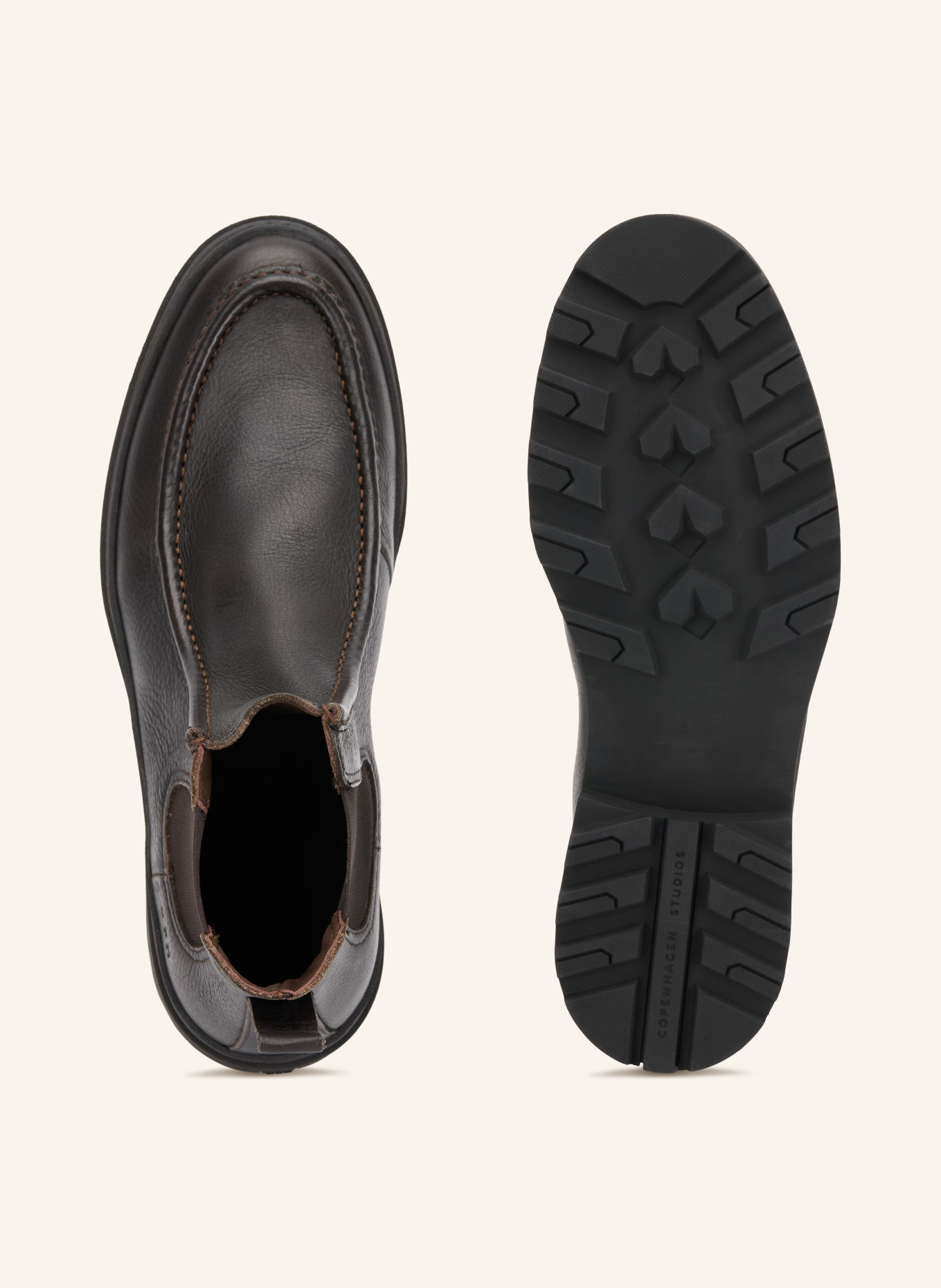 COPENHAGEN STUDIOS Chelsea-Boots CPH480M: DUNKELBRAUN