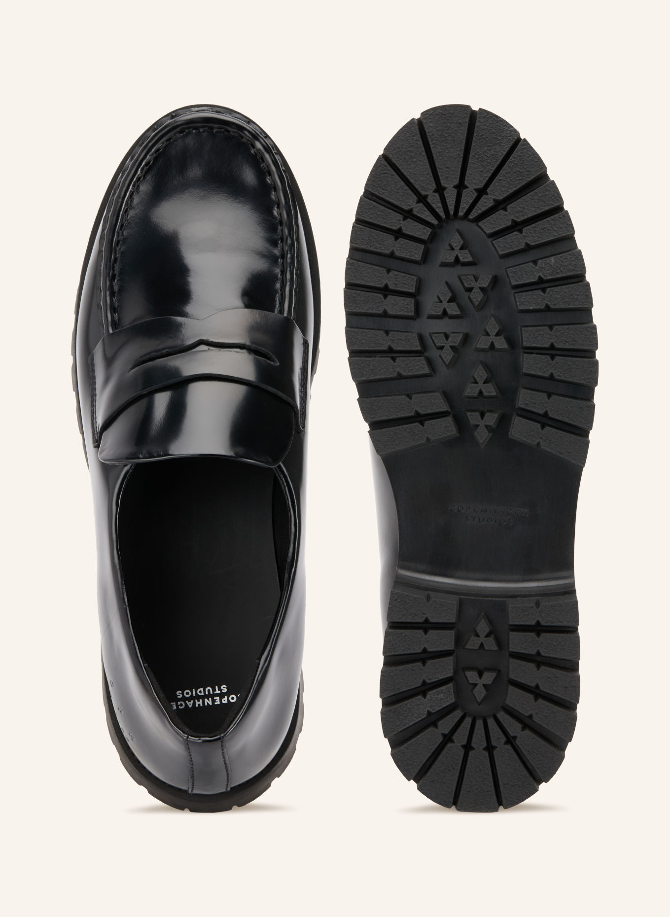 COPENHAGEN STUDIOS Penny loafer CPH848M: BLACK