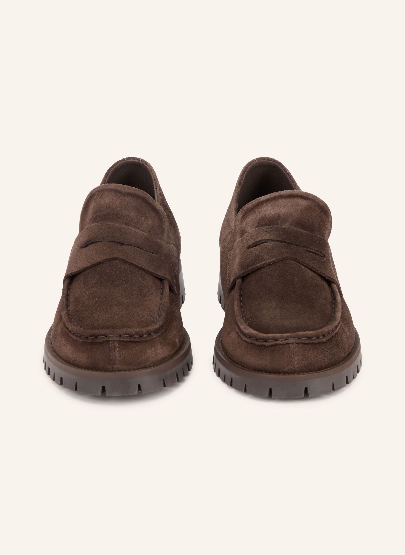 COPENHAGEN STUDIOS Loafers à barrette CPH848M: MARRON FONCÉ