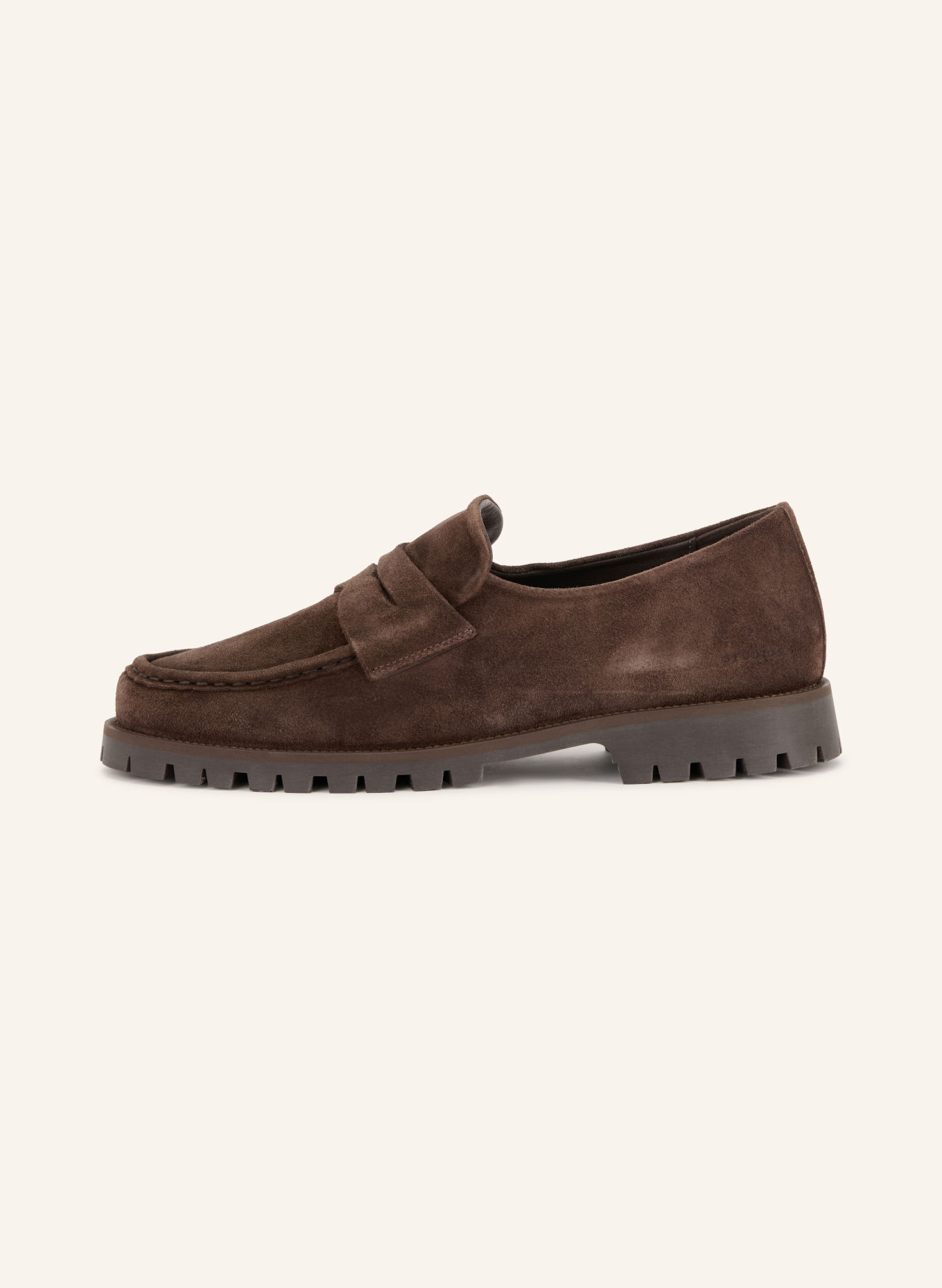 COPENHAGEN STUDIOS Loafers à barrette CPH848M: MARRON FONCÉ
