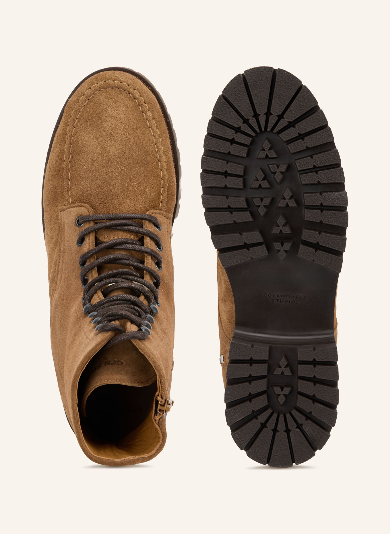 COPENHAGEN STUDIOS Lace-up boots CPH849M: BROWN