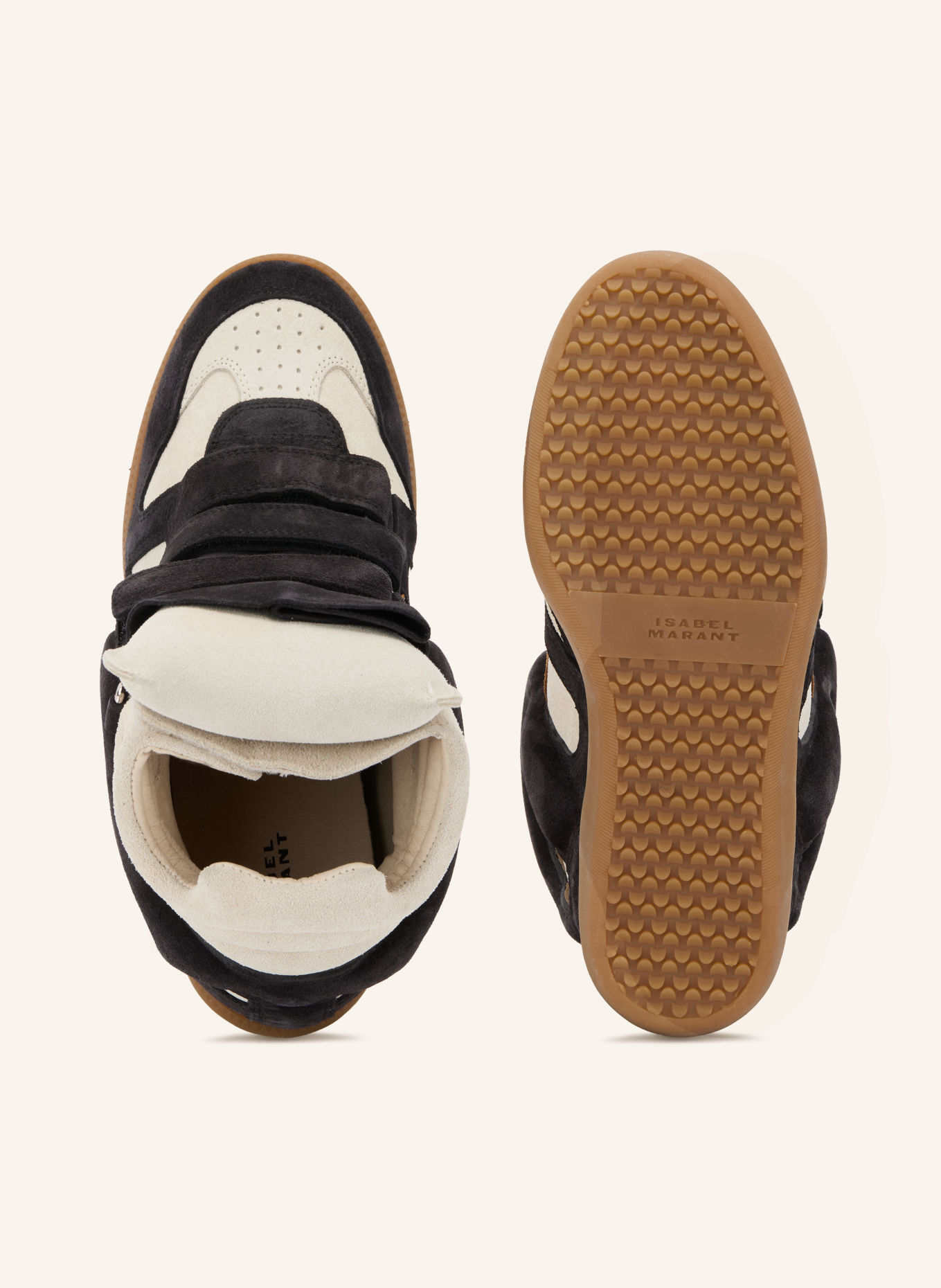 ISABEL MARANT Hightop-Sneaker BEKETT: SCHWARZ / BRAUN / HELLGRAU