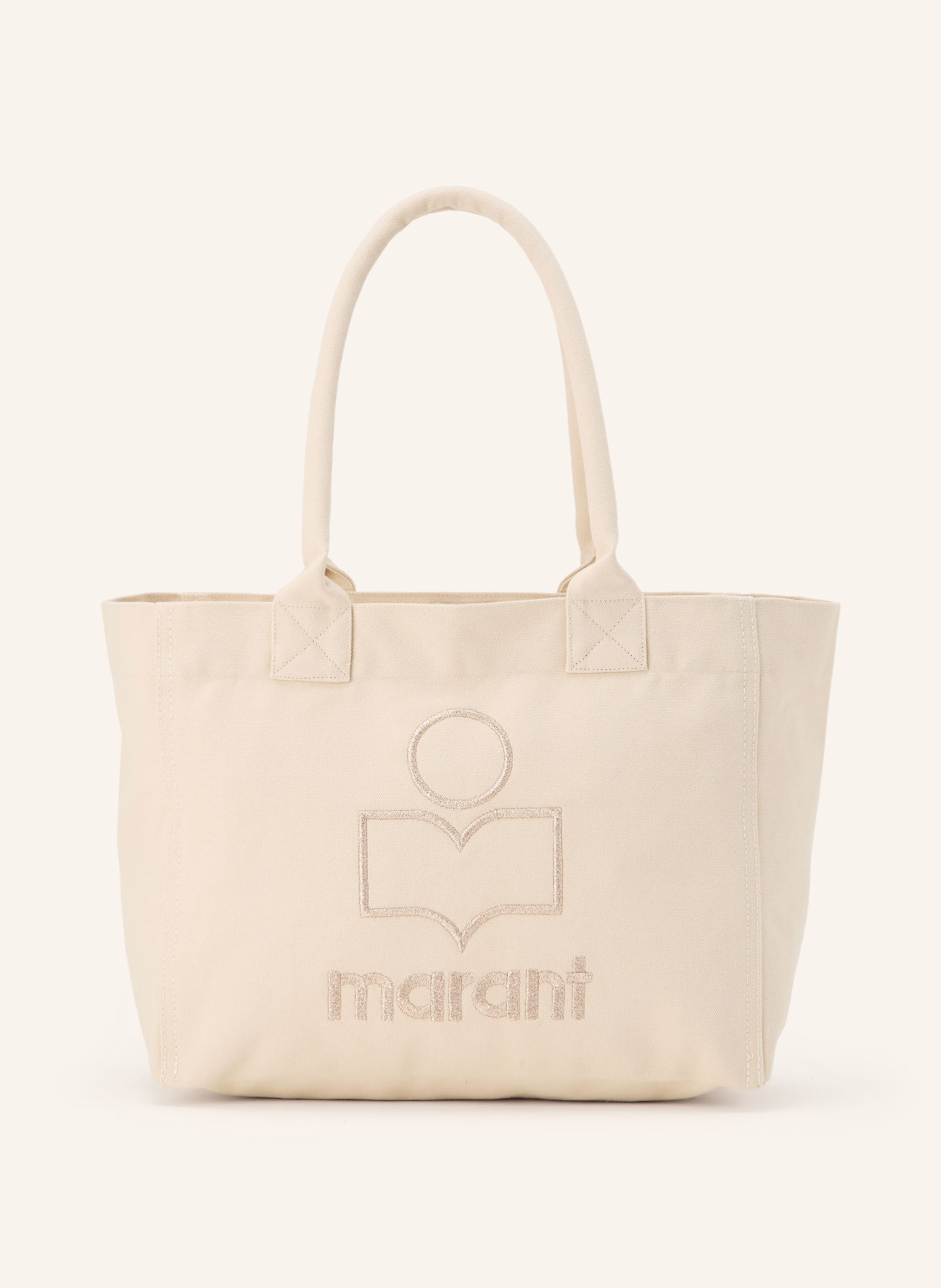 ISABEL MARANT Shoppers YENKY ZIPPED met glittergaren: LICHTBRUIN
