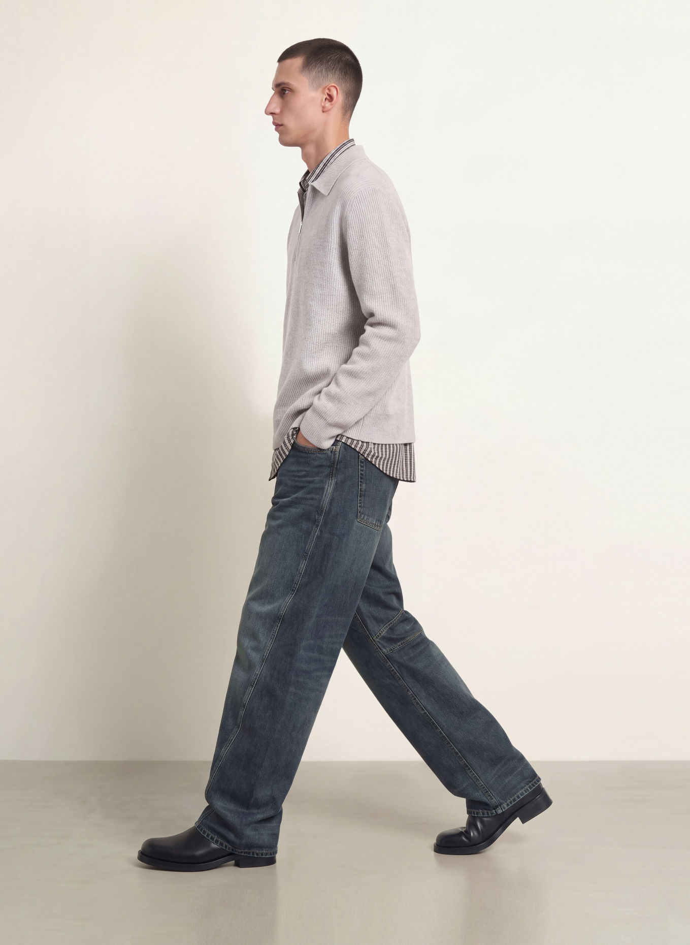 SAMSØE  SAMSØE Jean SATIMO coupe ample: CLR002816 Mud wash