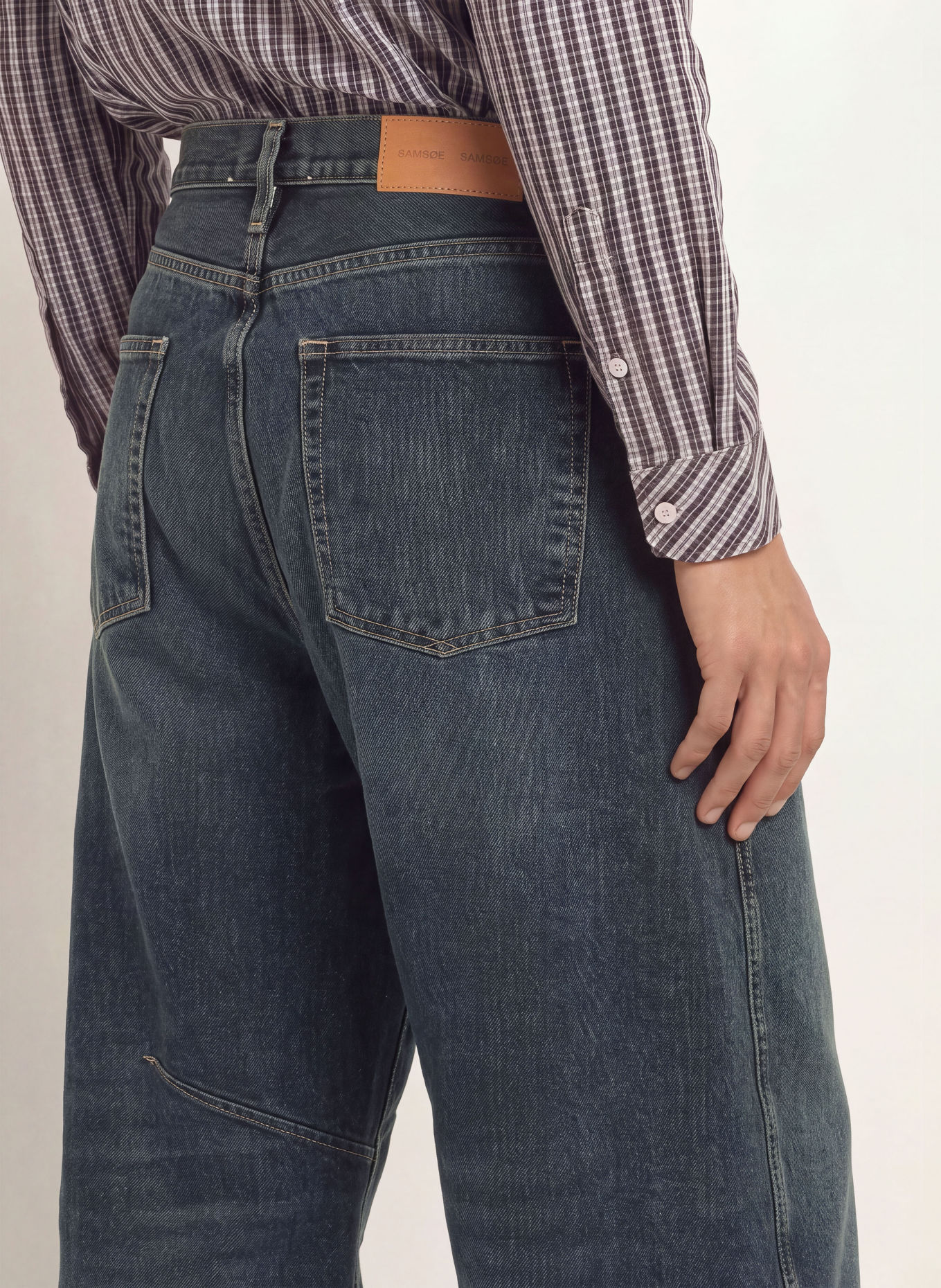 SAMSØE  SAMSØE Jean SATIMO coupe ample: CLR002816 Mud wash