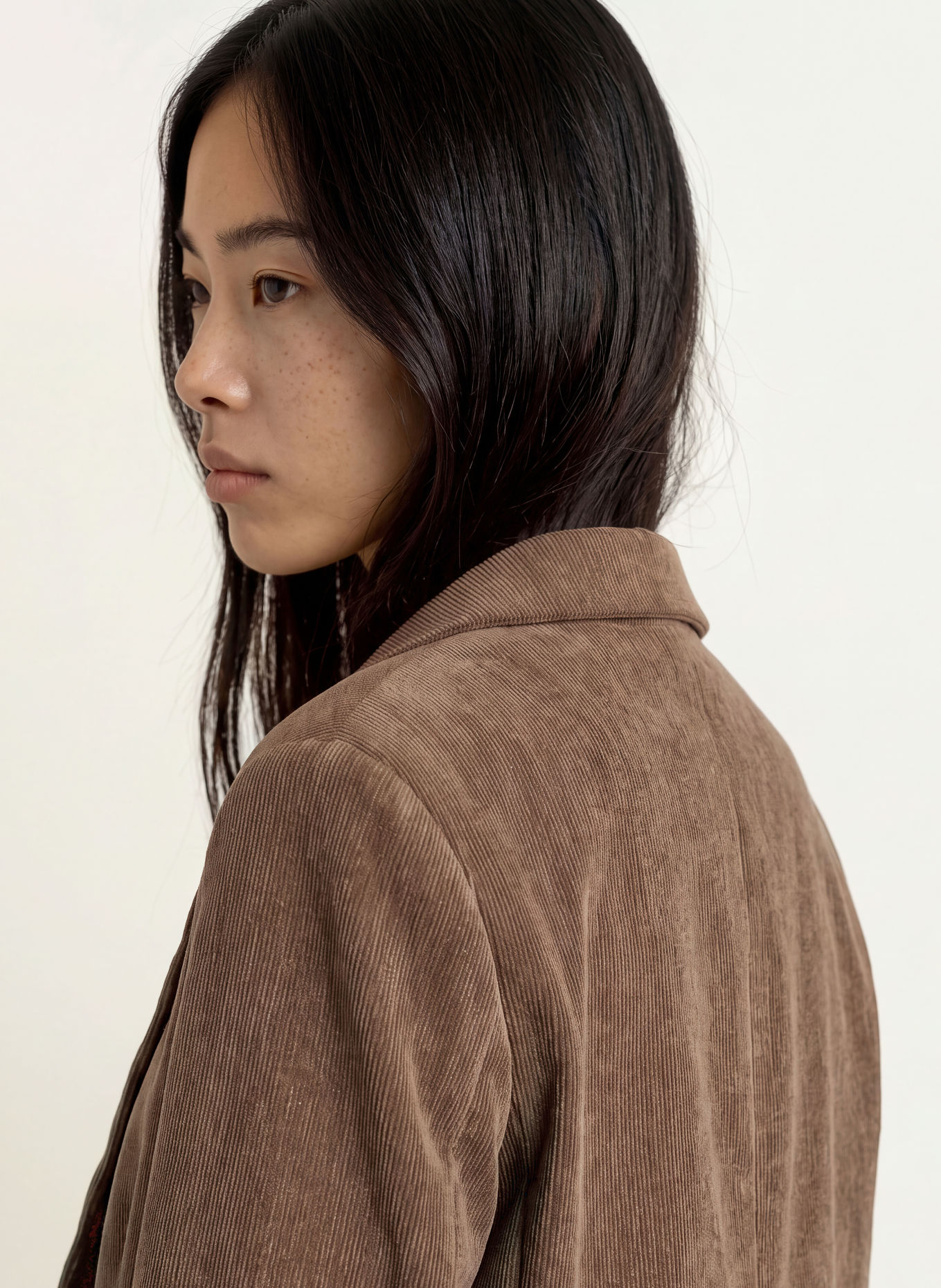 ELEH Oversized-Blazer aus Samt: TAUPE