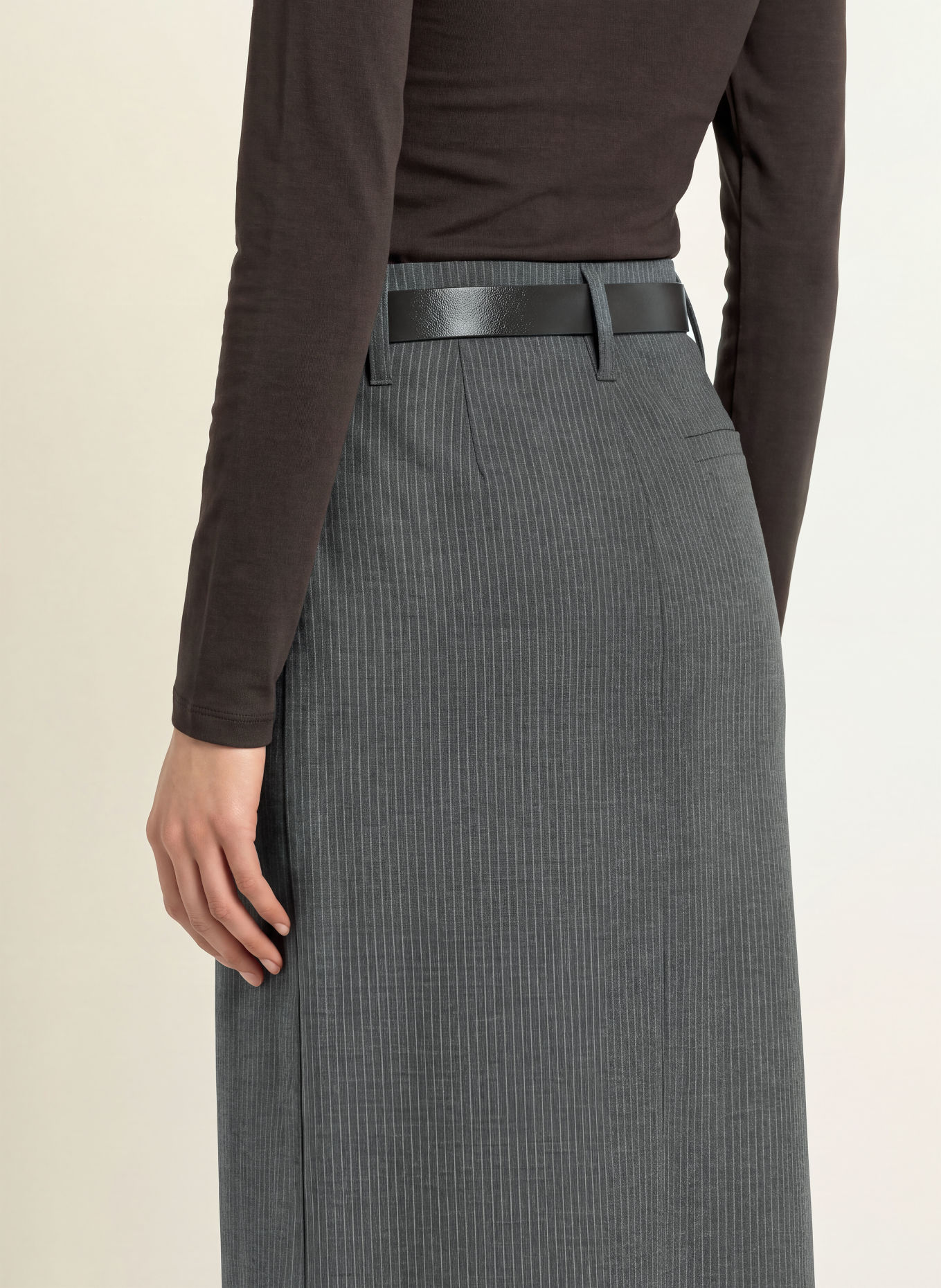 ELEH Skirt: GRAY / LIGHT GRAY