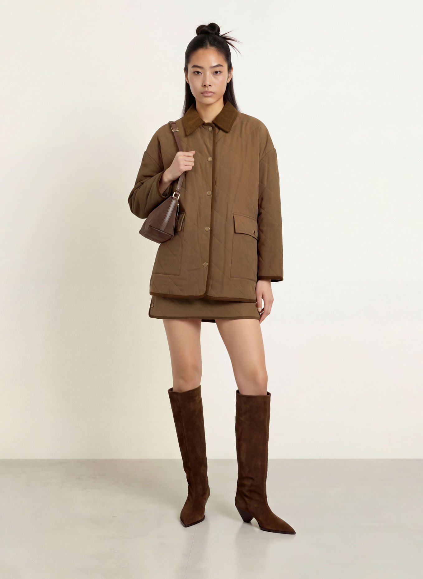 ELEH Skirt: DARK BROWN