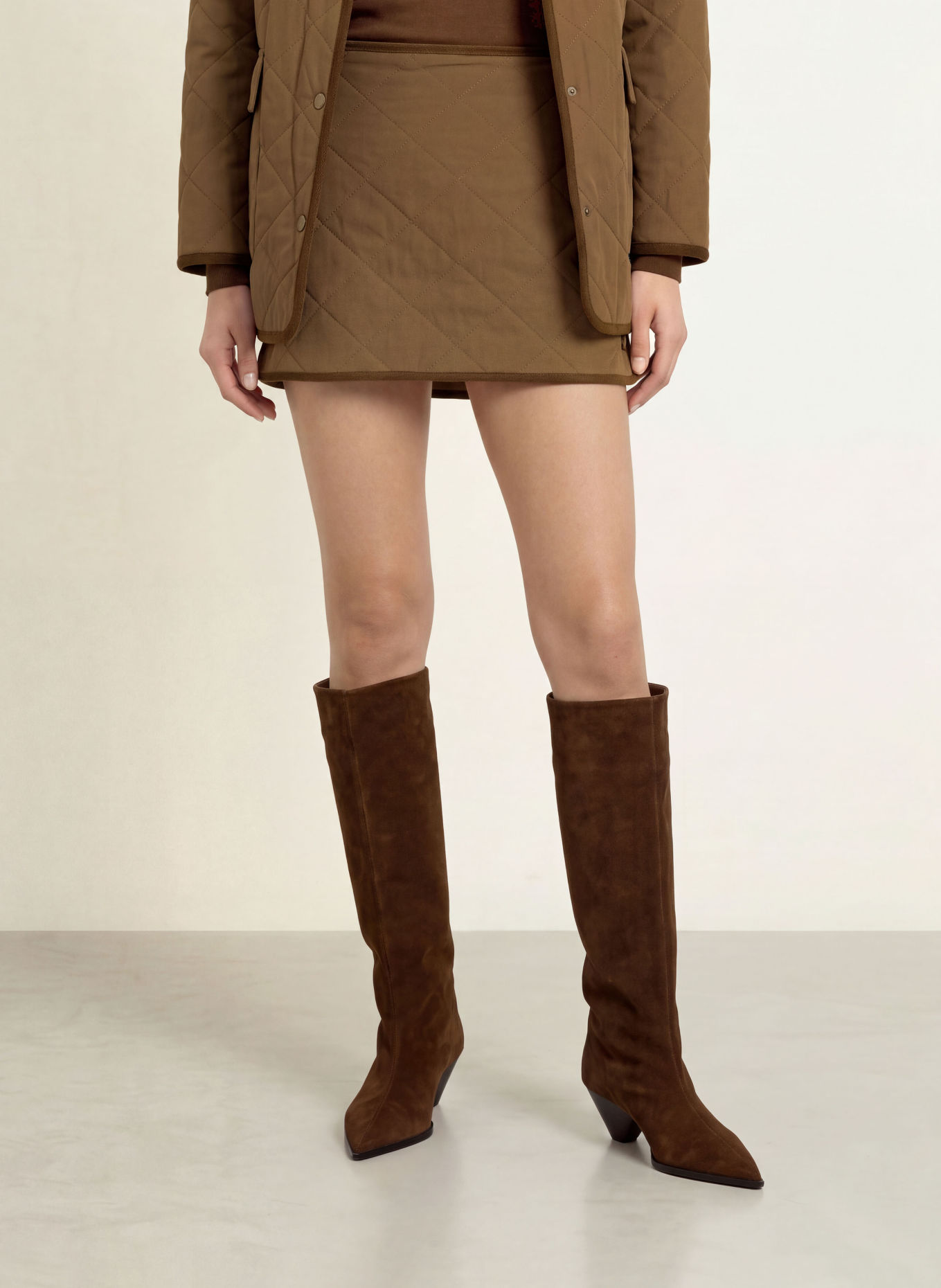 ELEH Skirt: DARK BROWN
