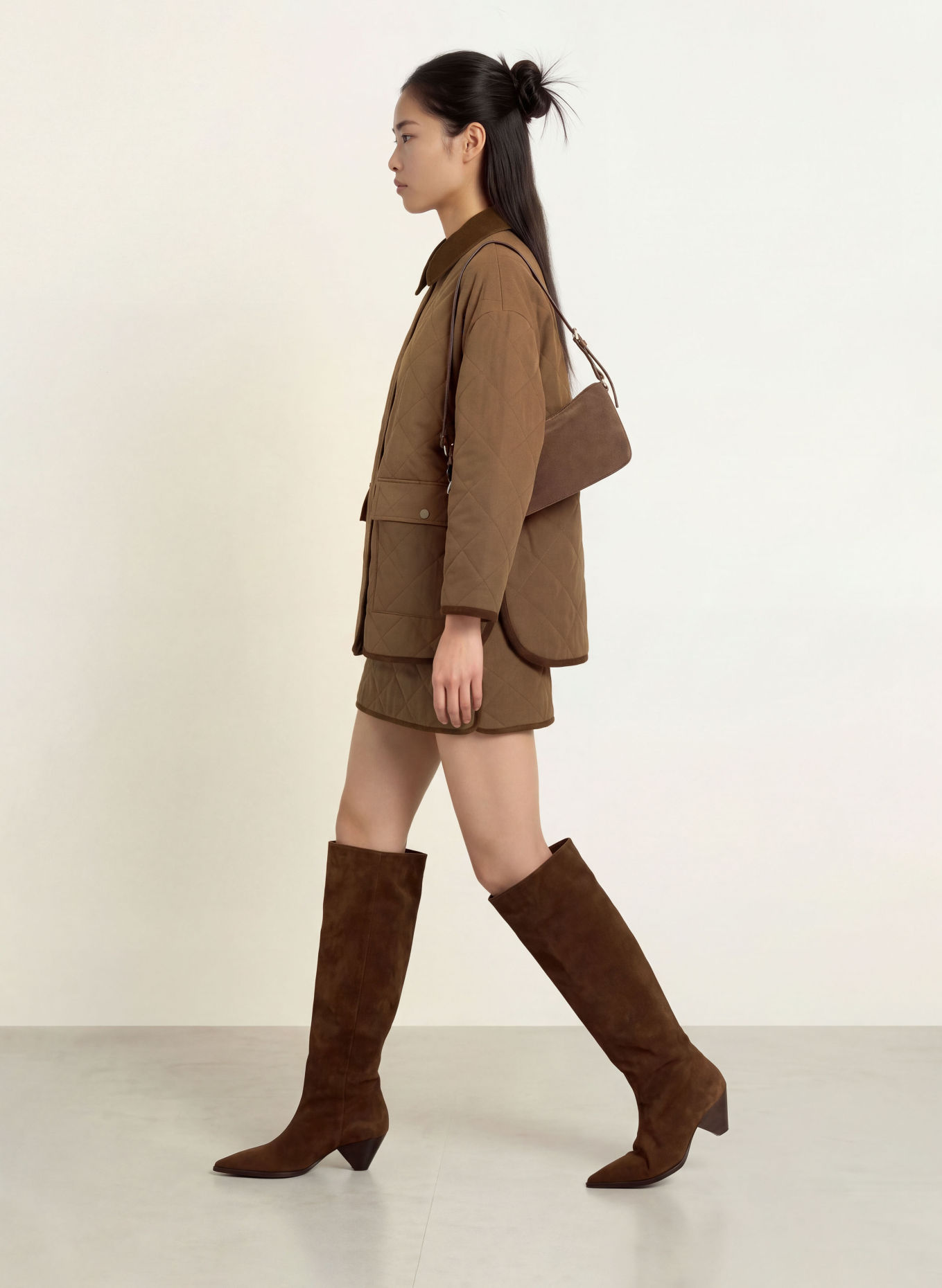 ELEH Skirt: DARK BROWN