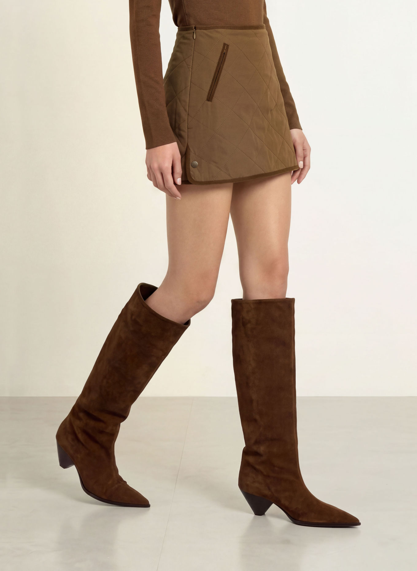 ELEH Skirt: DARK BROWN
