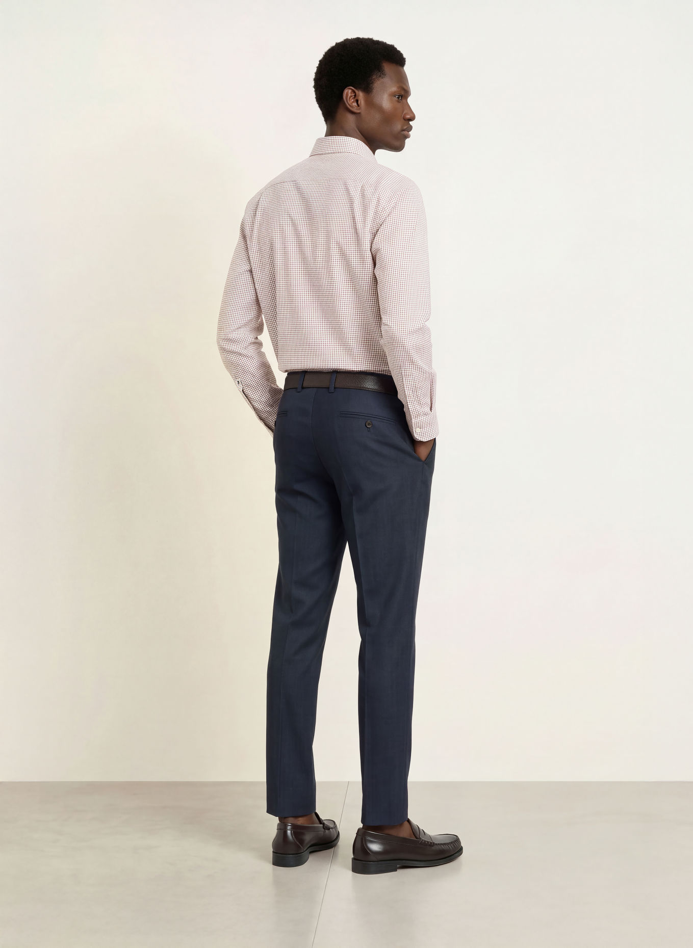 seidensticker Regular-Fit Flannel Shirt: DARK RED / DARK BLUE / WHITE