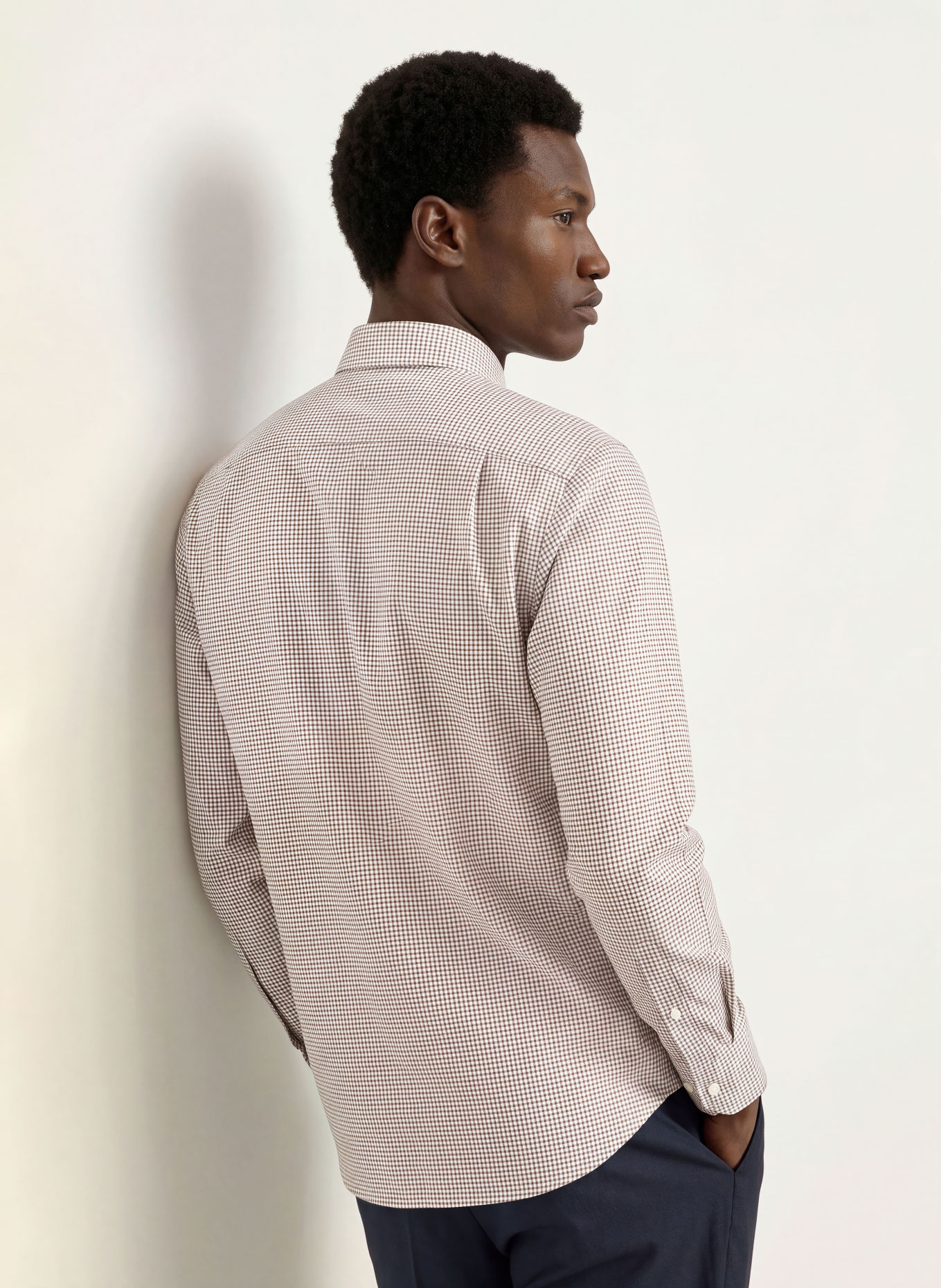 seidensticker Regular-Fit Flannel Shirt: DARK RED / DARK BLUE / WHITE