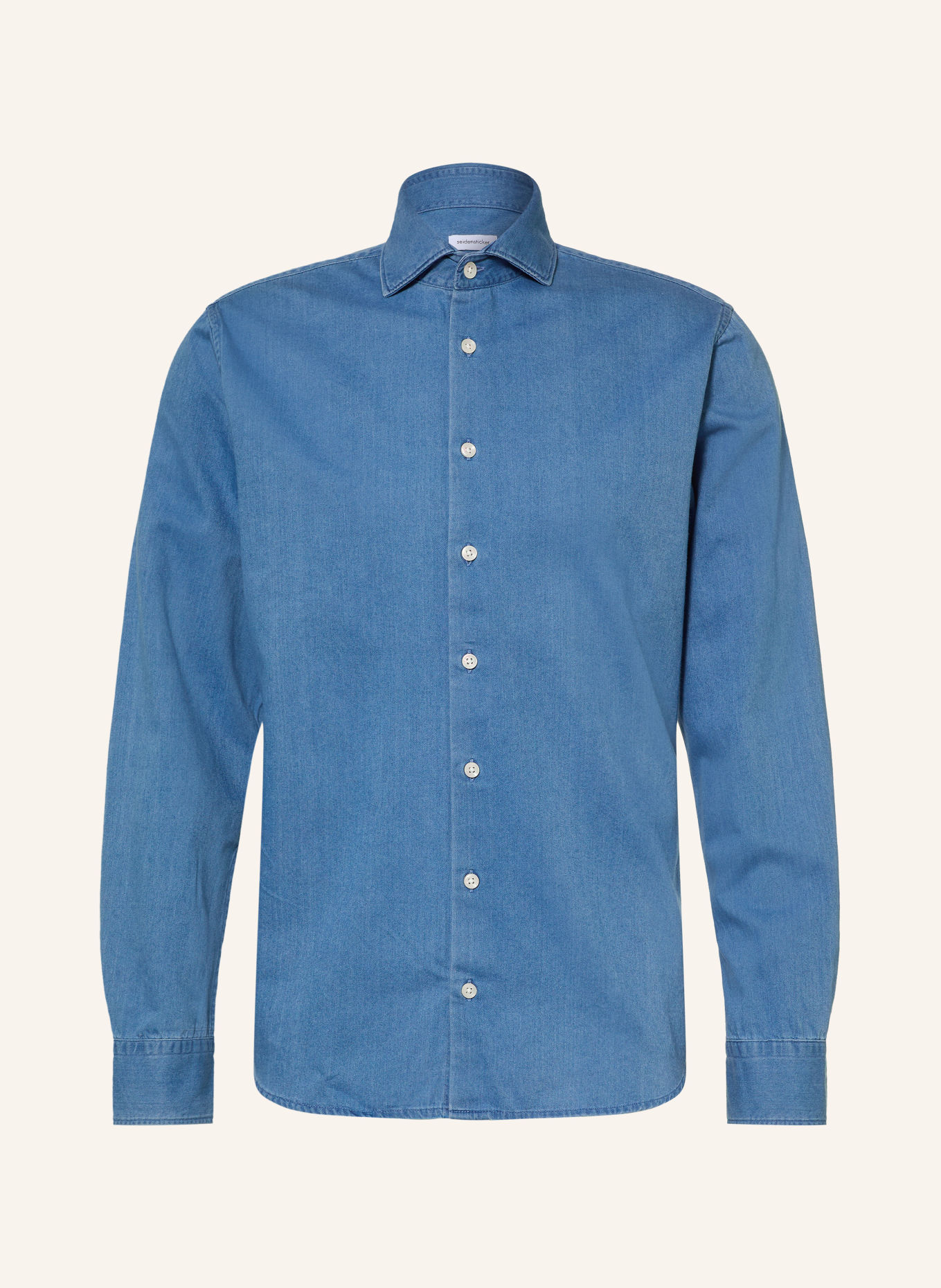 seidensticker Extra Slim Fit Denim Shirt: BLUE