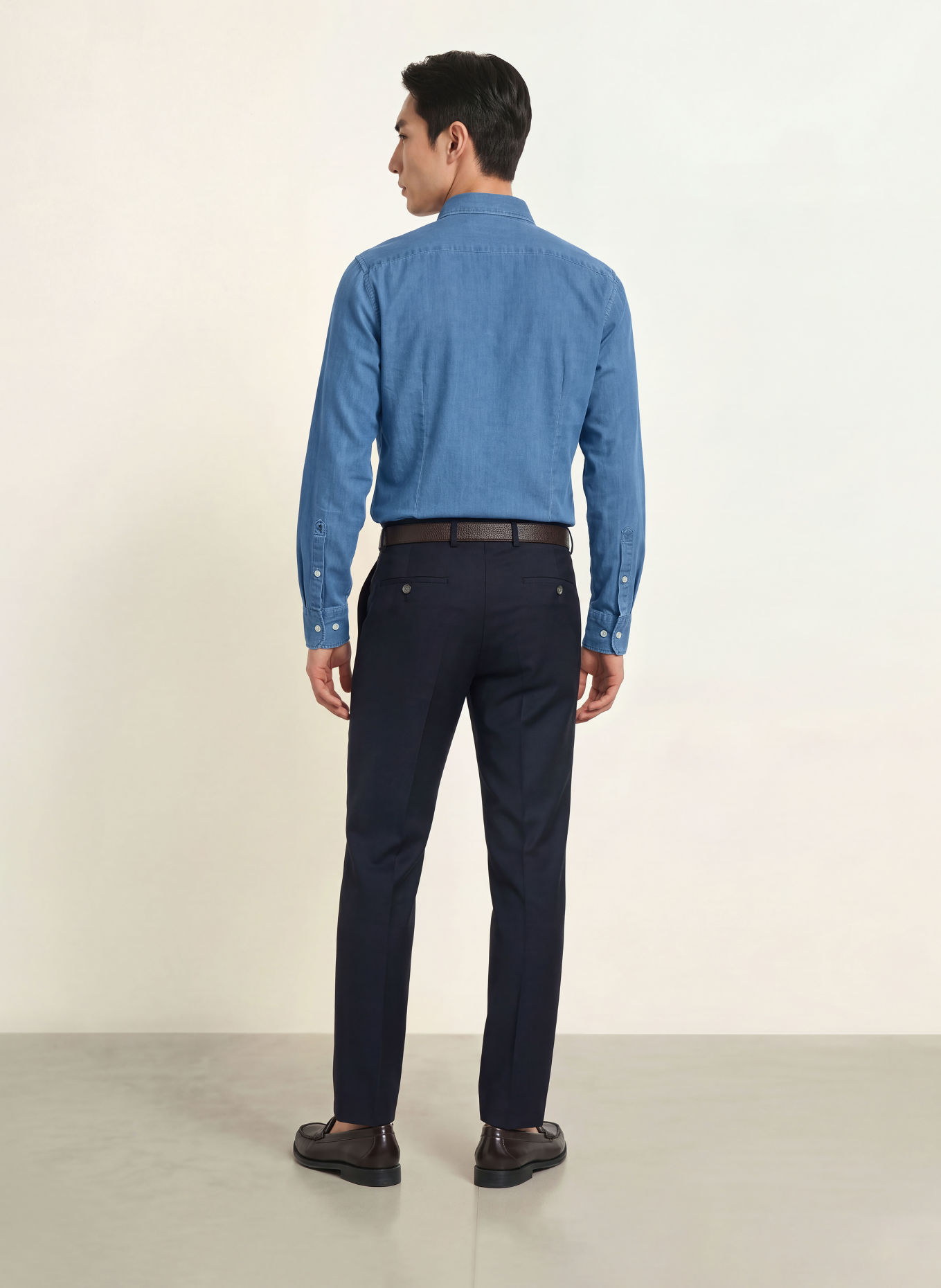 seidensticker Extra Slim Fit Denim Shirt: BLUE