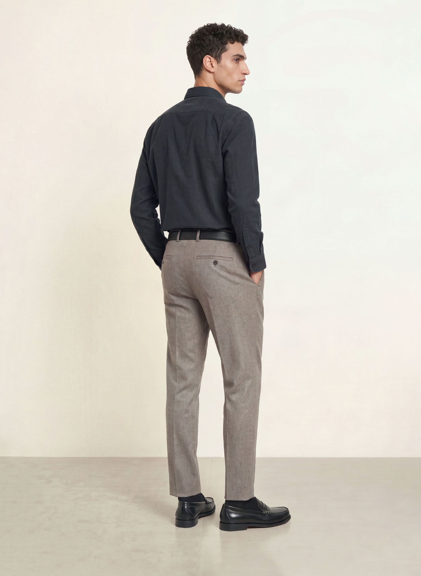 seidensticker Corduroy Shirt, Regular Fit: DARK GRAY